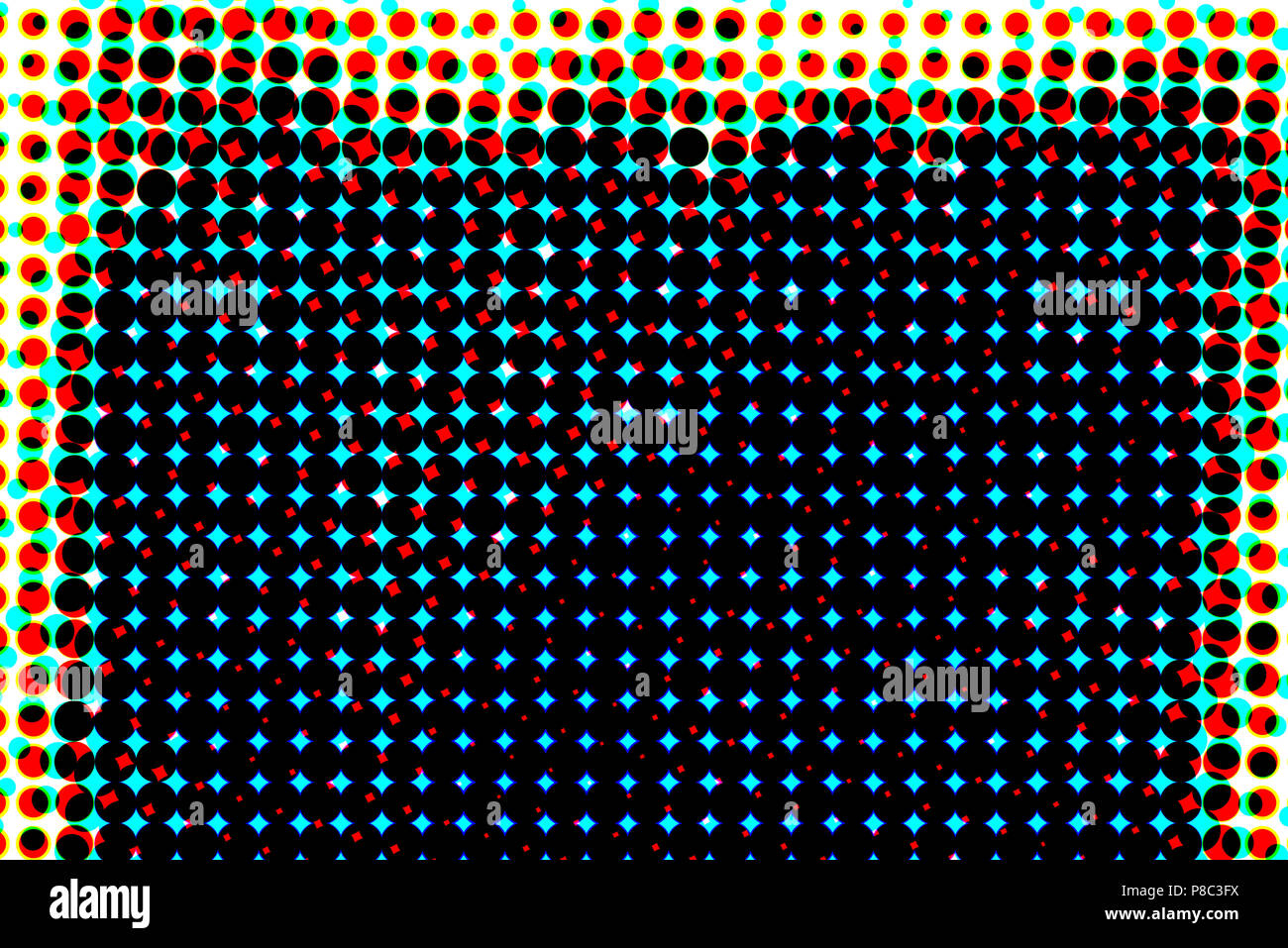 Abstract artistic halftone pattern as grunge art background Stock Photo
