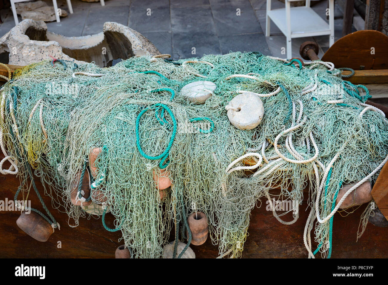 Fishing net in Doha Qatar Stock Photo