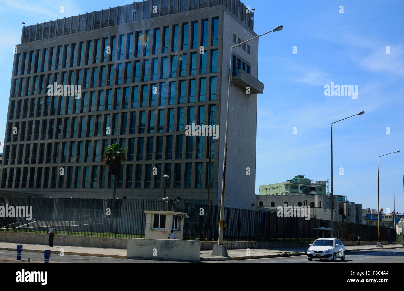 Cuba: The american embassy in Havanna said that the diplomats have faced an audio-attack Stock Photo