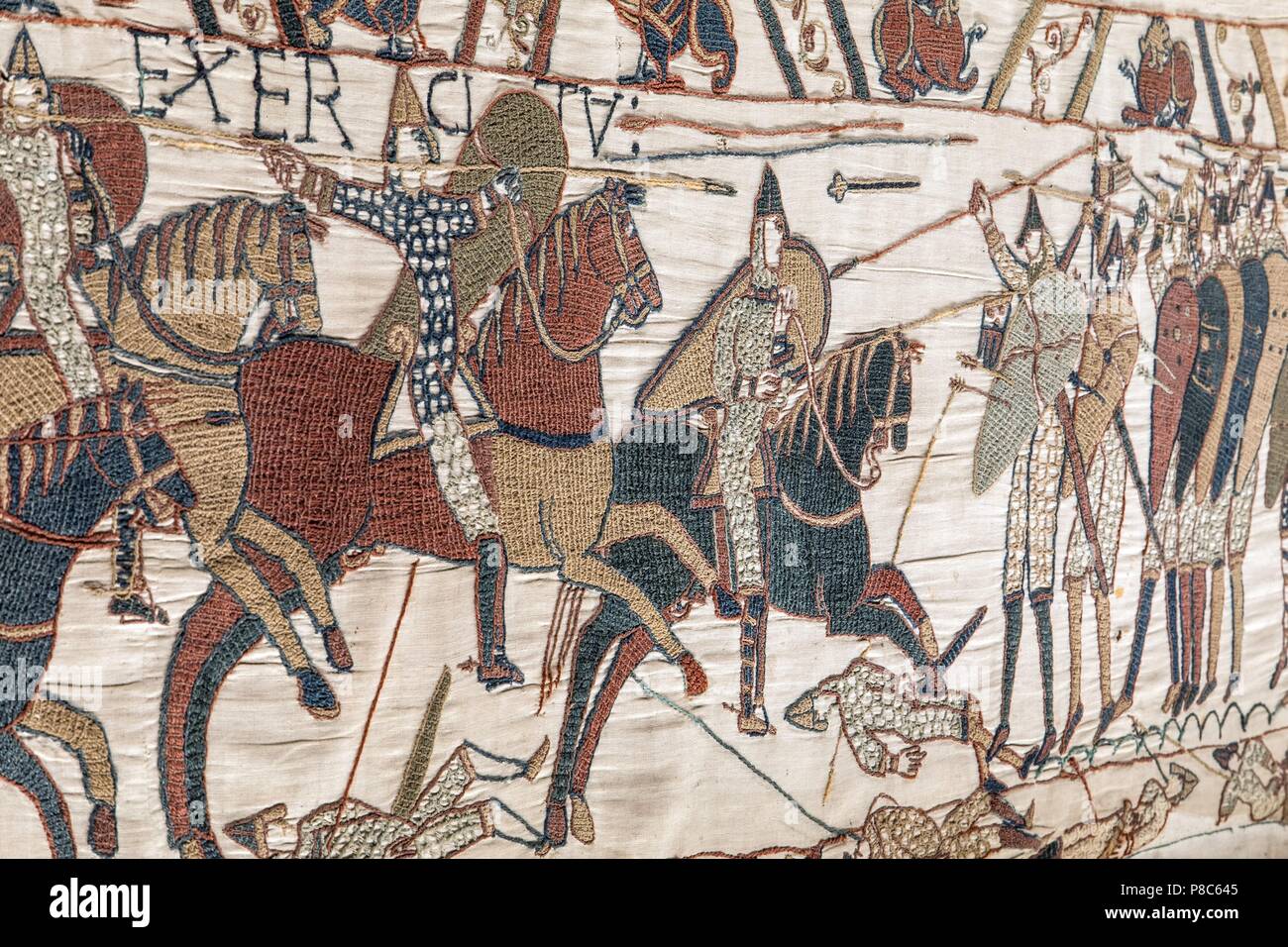 THE BAYEUX TAPESTRY, CALLED THE TAPESTRY OF QUEEN MATILDA, MEDIEVAL
