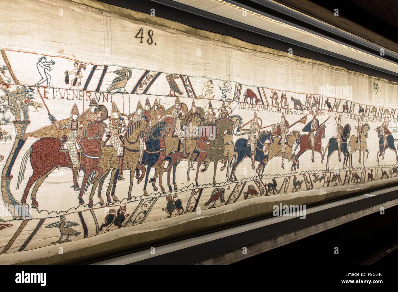 THE BAYEUX TAPESTRY, CALLED THE TAPESTRY OF QUEEN MATILDA, MEDIEVAL