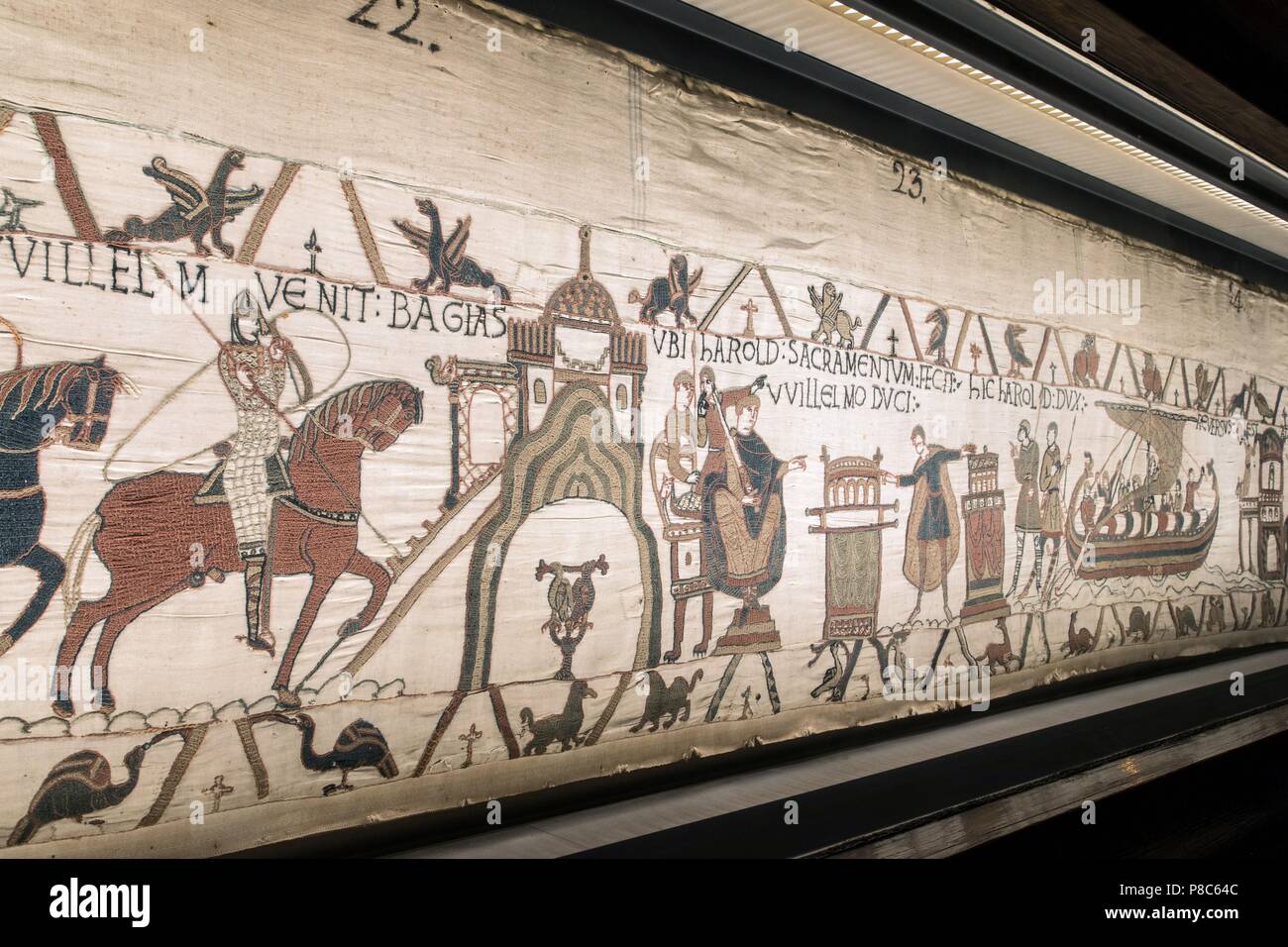 THE BAYEUX TAPESTRY, CALLED THE TAPESTRY OF QUEEN MATILDA, MEDIEVAL