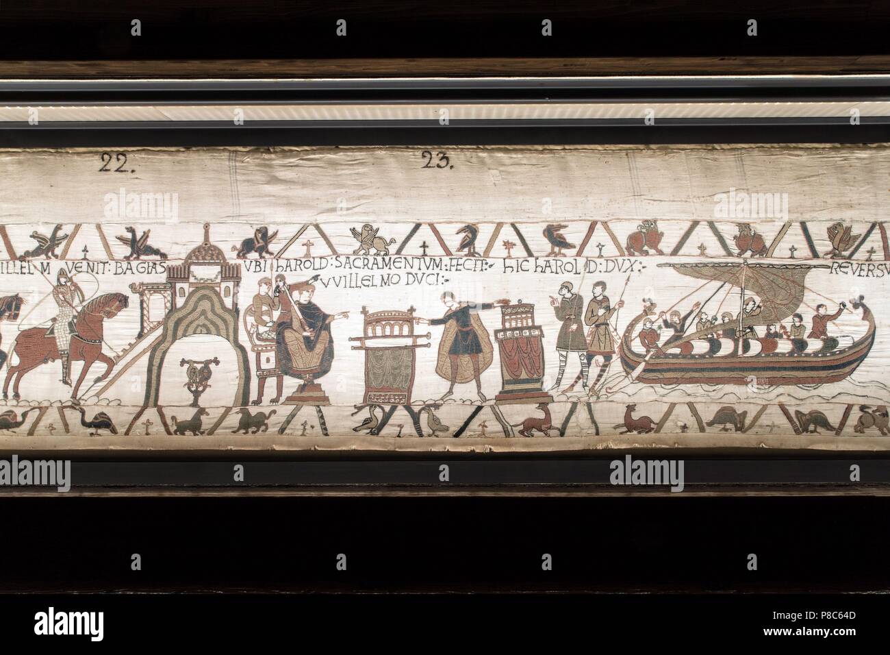 THE BAYEUX TAPESTRY, CALLED THE TAPESTRY OF QUEEN MATILDA, MEDIEVAL