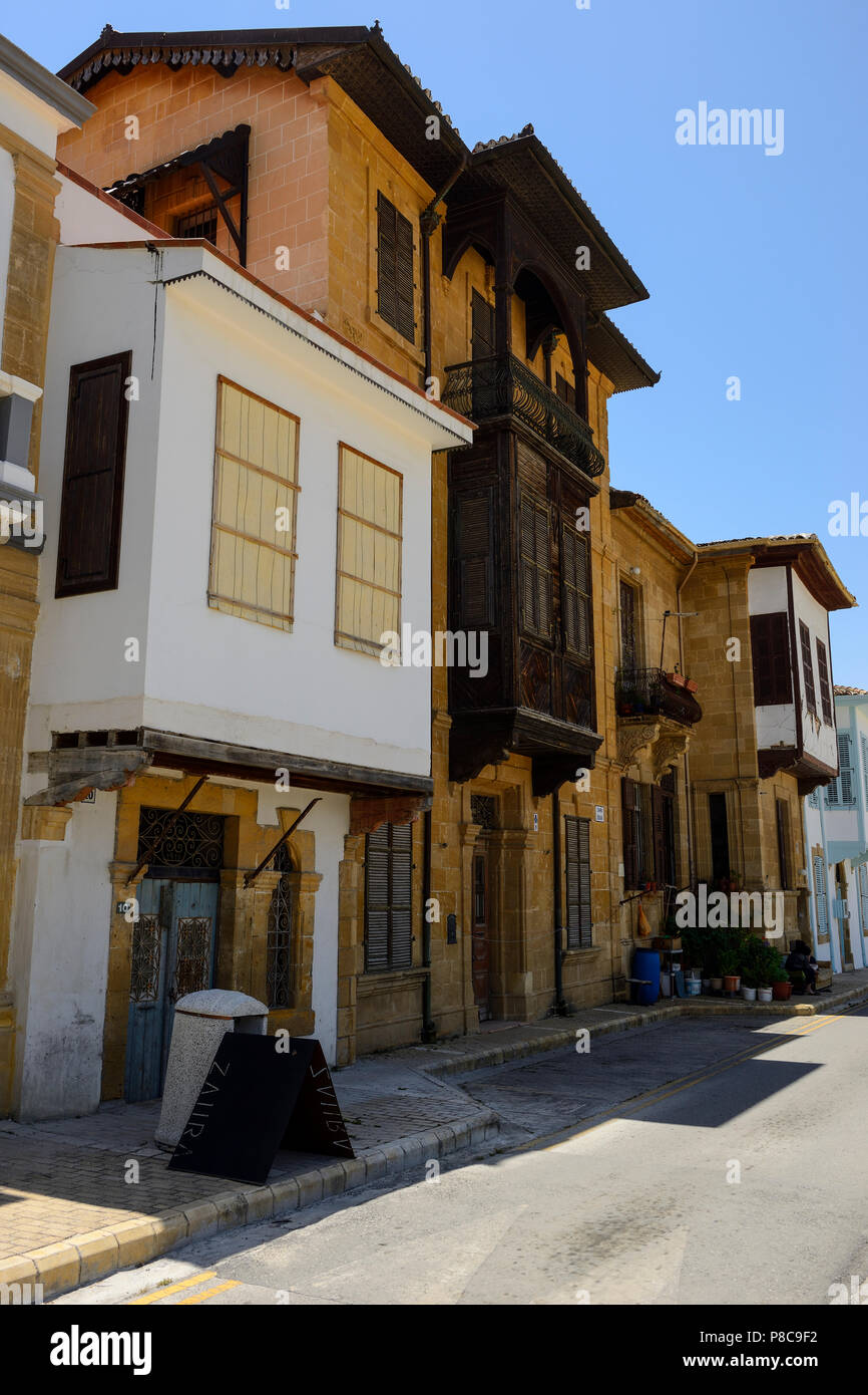 Renovated traditional houses in the Arabahmet District of North Nicosia
