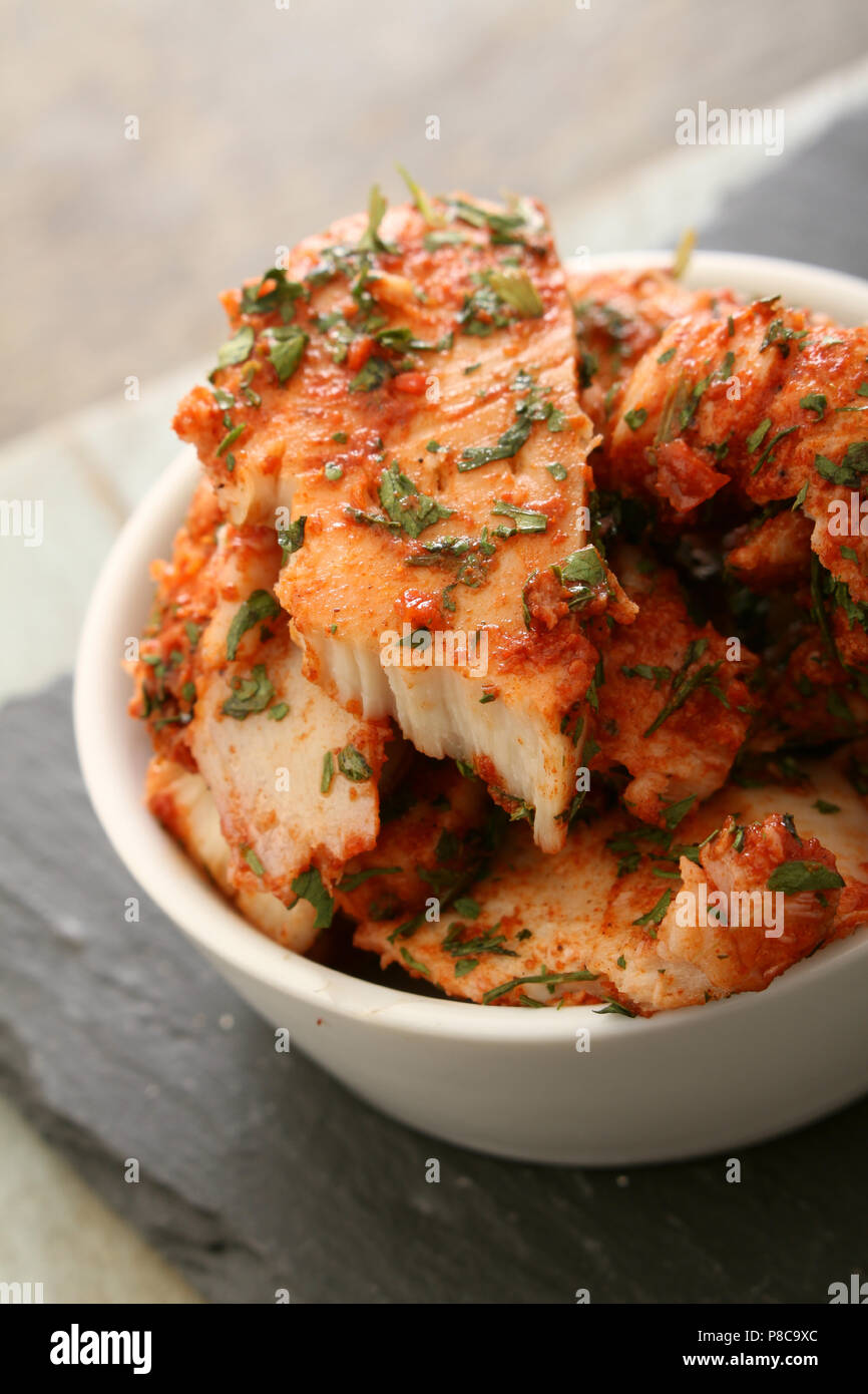 chicken lime and coriander sandwich filling Stock Photo Alamy