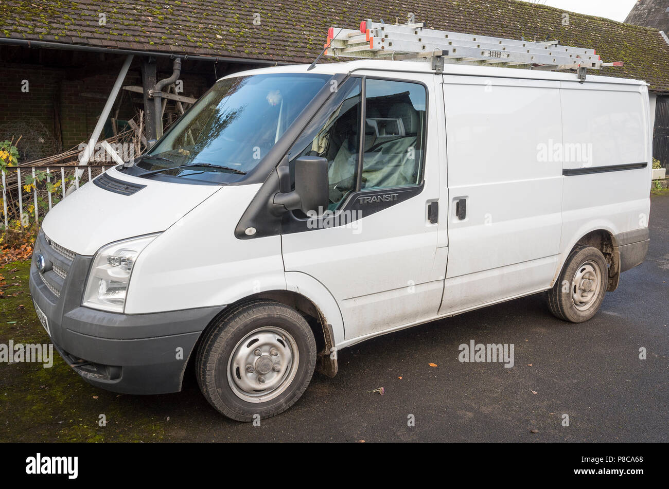 White Ford Transit Van High Resolution Stock Photography and Images - Alamy