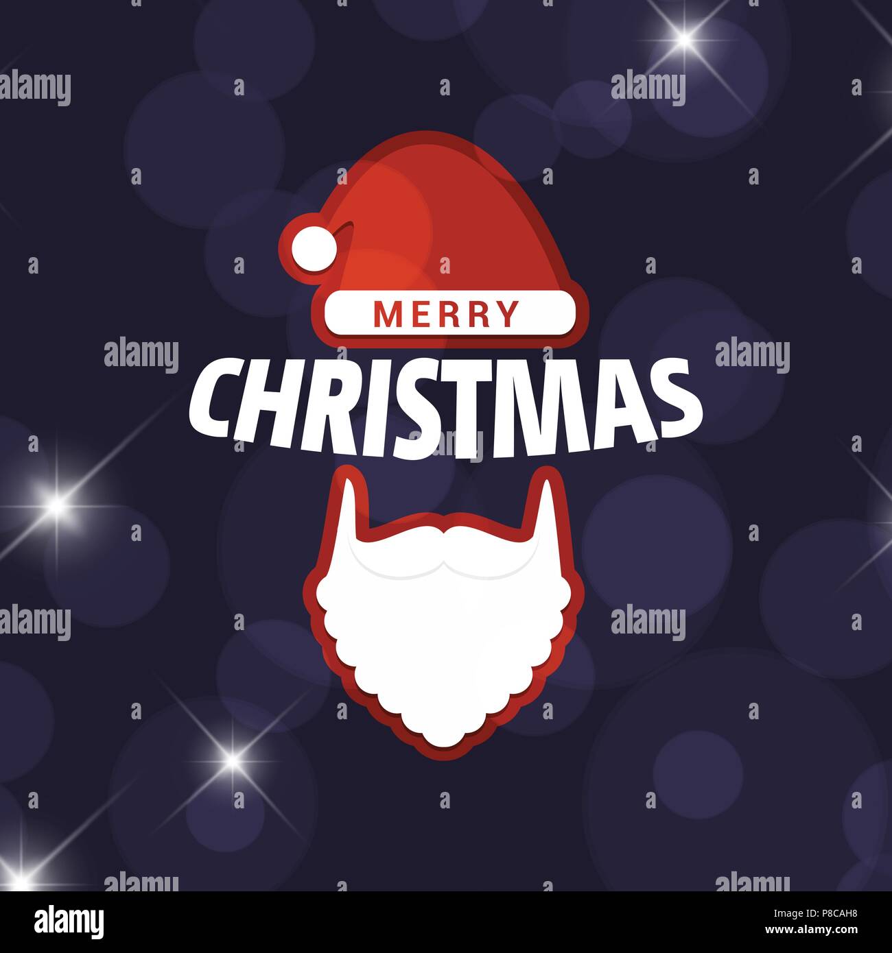 Christmas card with dark background Stock Vector Image & Art - Alamy