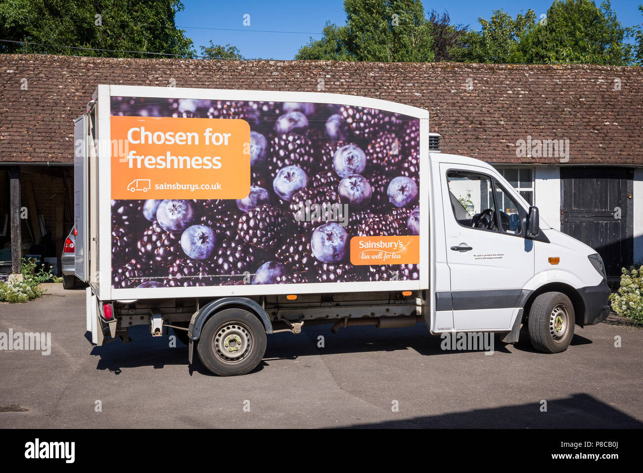 Sainsburys delivery van hires stock photography and images Alamy