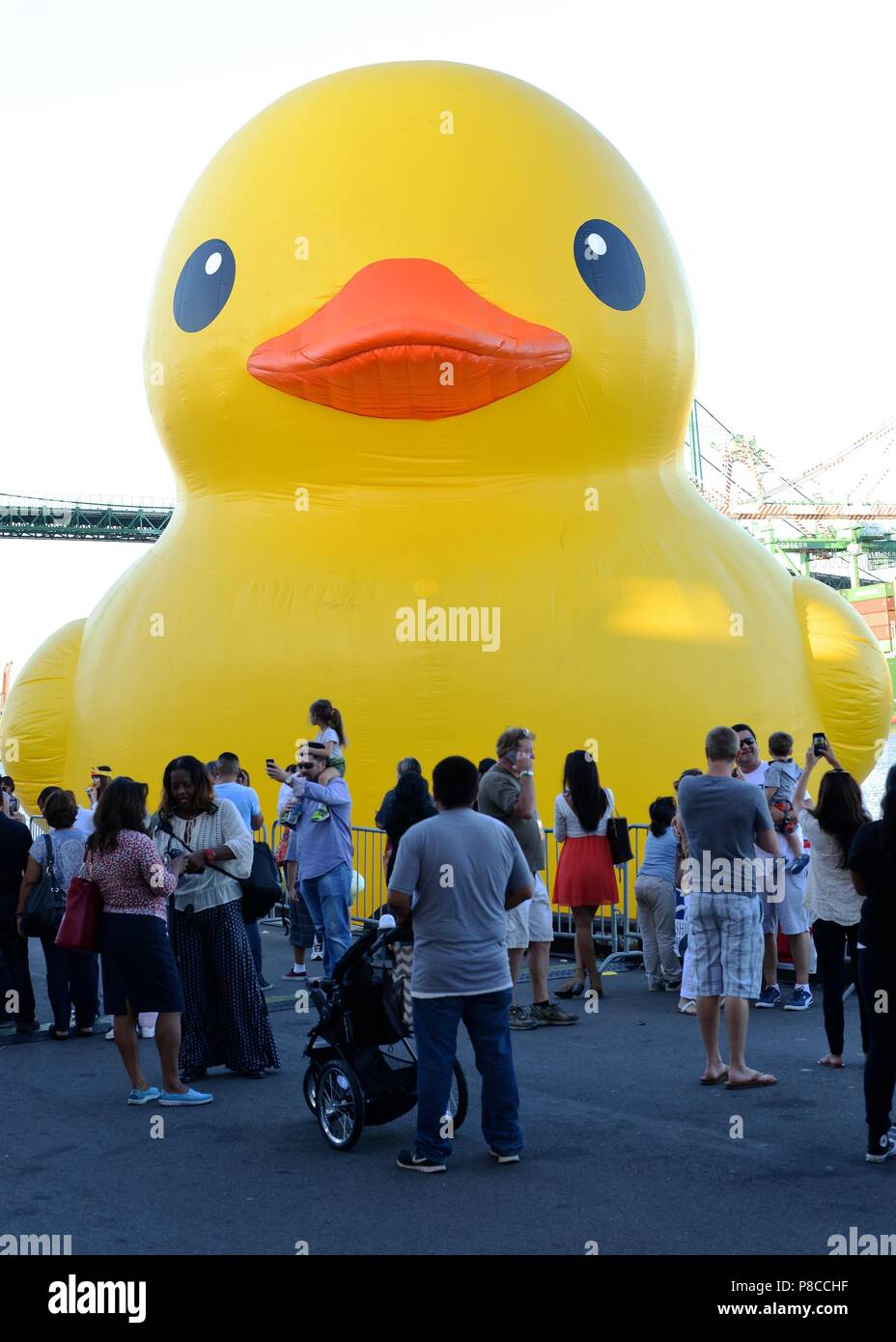 San Pedro, California, USA. 22nd Aug, 2014. Florentijn Hofman's Rubber Duck project makes its