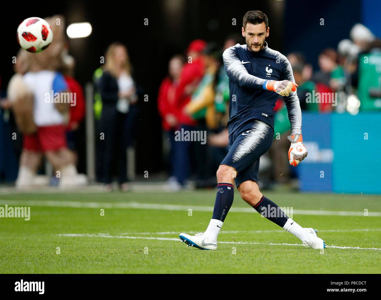 St Petersburg, Russia. 10th July, 2018. Hugo Lloris of France warms up before the 2018 FIFA World Cup Semi Final match between France and Belgium at Saint Petersburg Stadium on July 10th 2018 in Saint Petersburg, Russia. (Photo by Daniel Chesterton/phcimages.com) Credit: PHC Images/Alamy Live News Stock Photo
