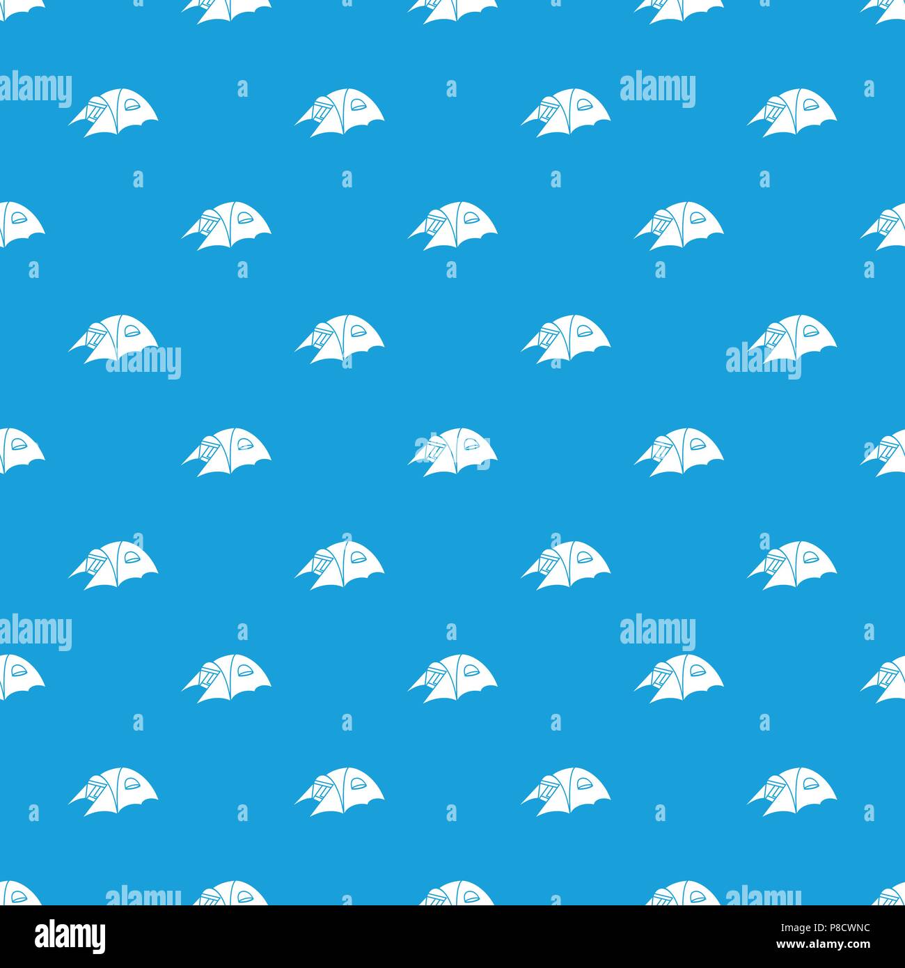 Tourist tent pattern vector seamless blue Stock Vector Image & Art - Alamy