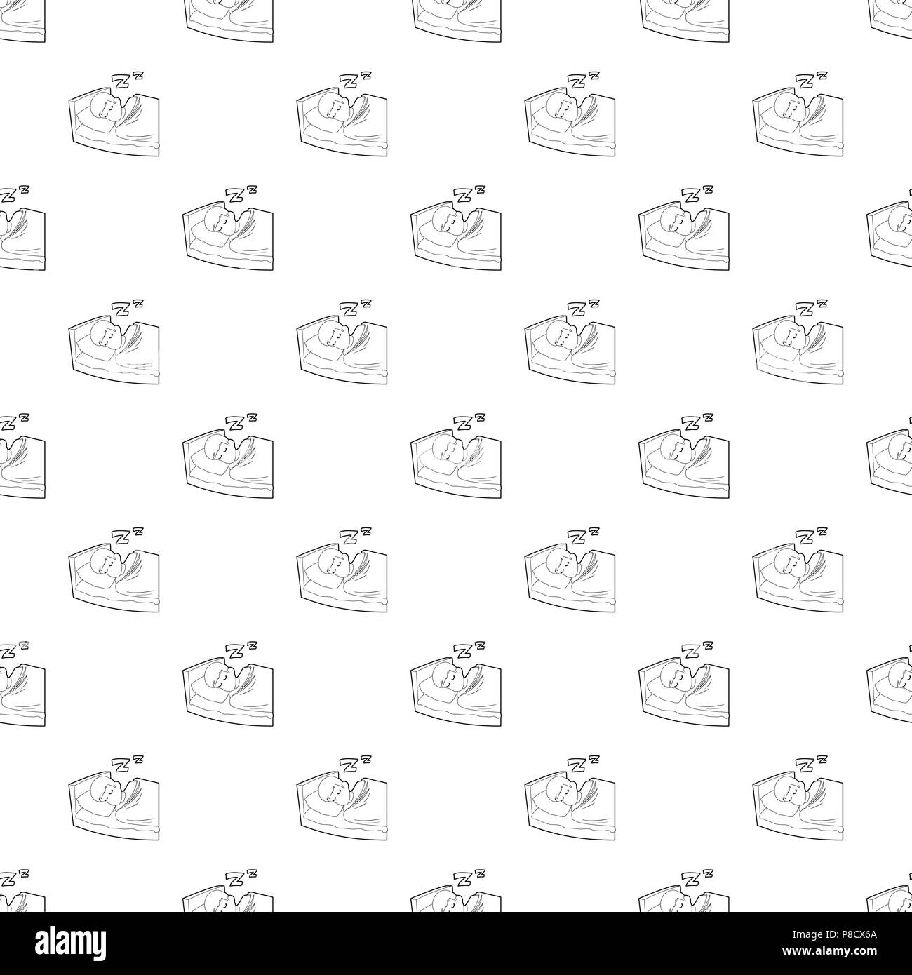 Sleeping icon, outline style Stock Vector Image & Art - Alamy