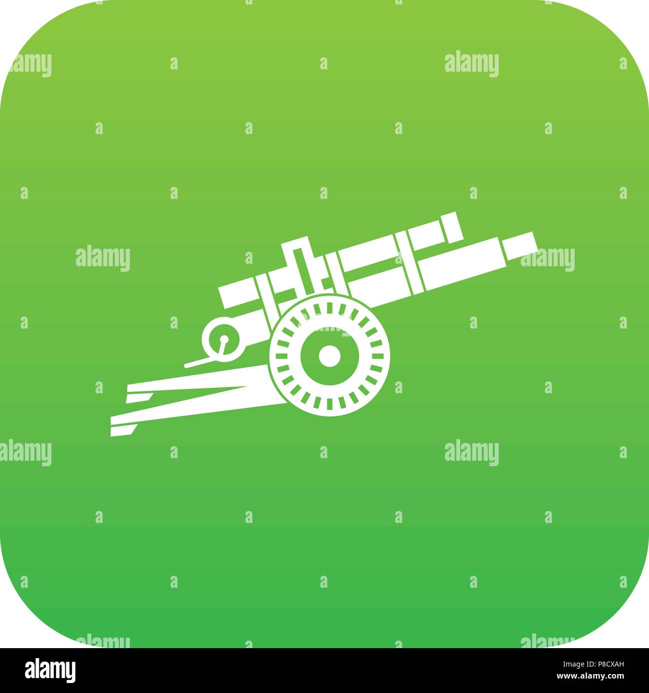 Artillery gun icon digital green Stock Vector Image & Art - Alamy
