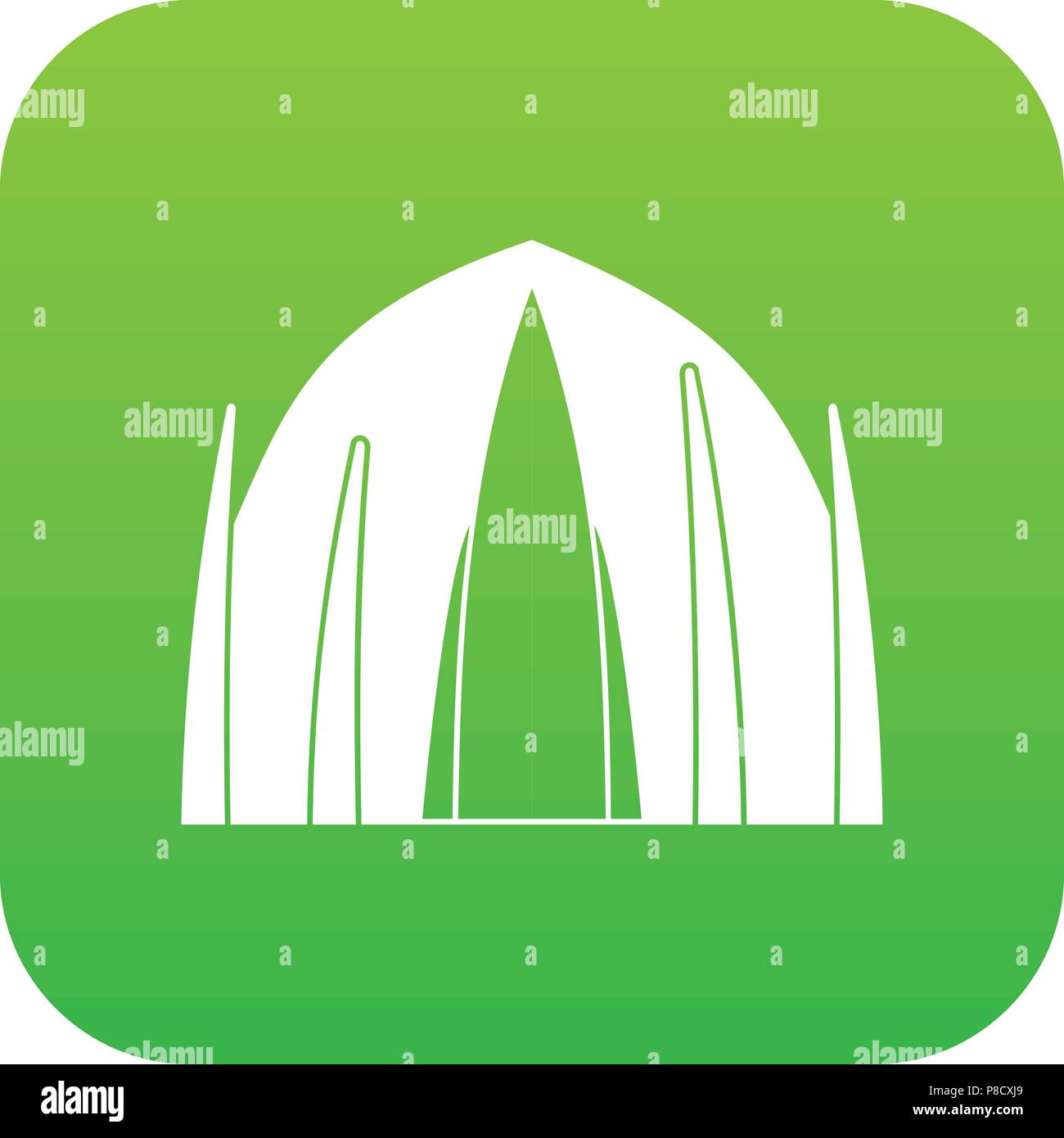 Human house icon green vector Stock Vector Image & Art - Alamy