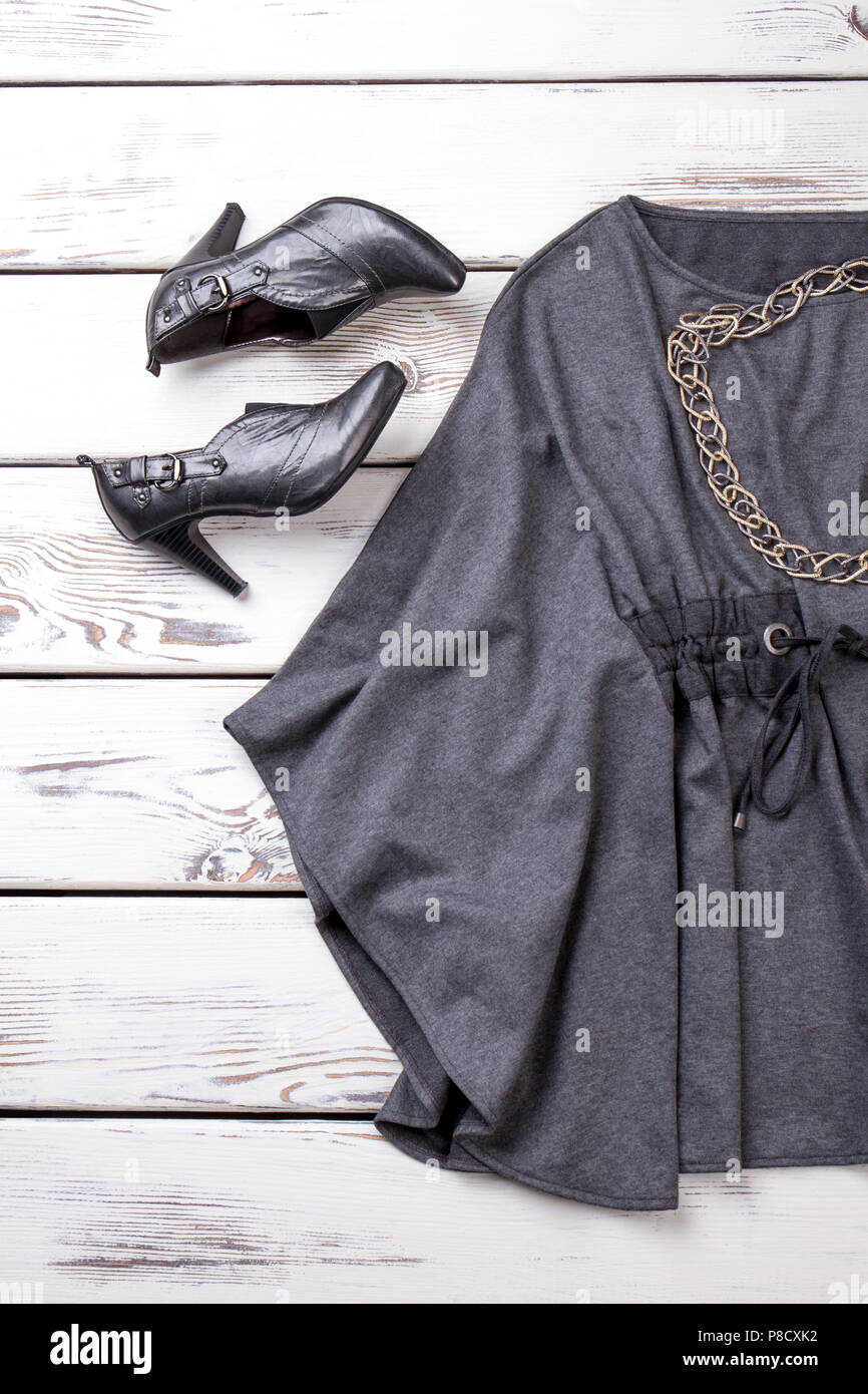 Dark stylish fancy womens look Stock Photo - Alamy