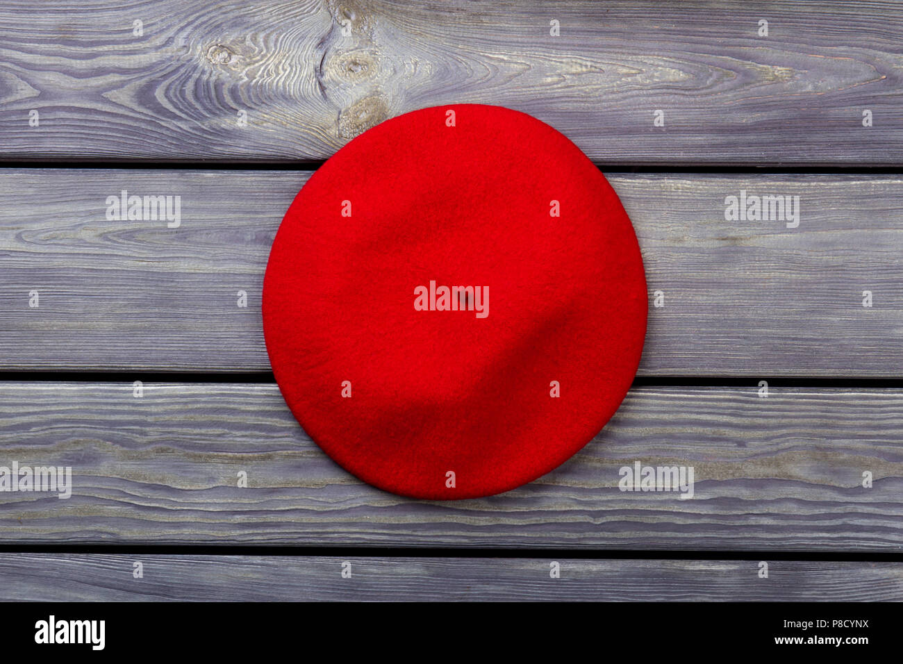 One red beret hat Stock Photo Alamy
