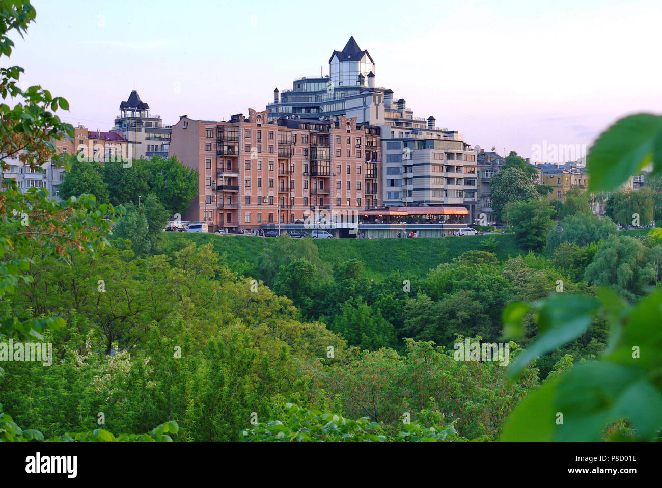 modern residential complex in the city next to the beautiful nature . For  your design Stock Photo - Alamy