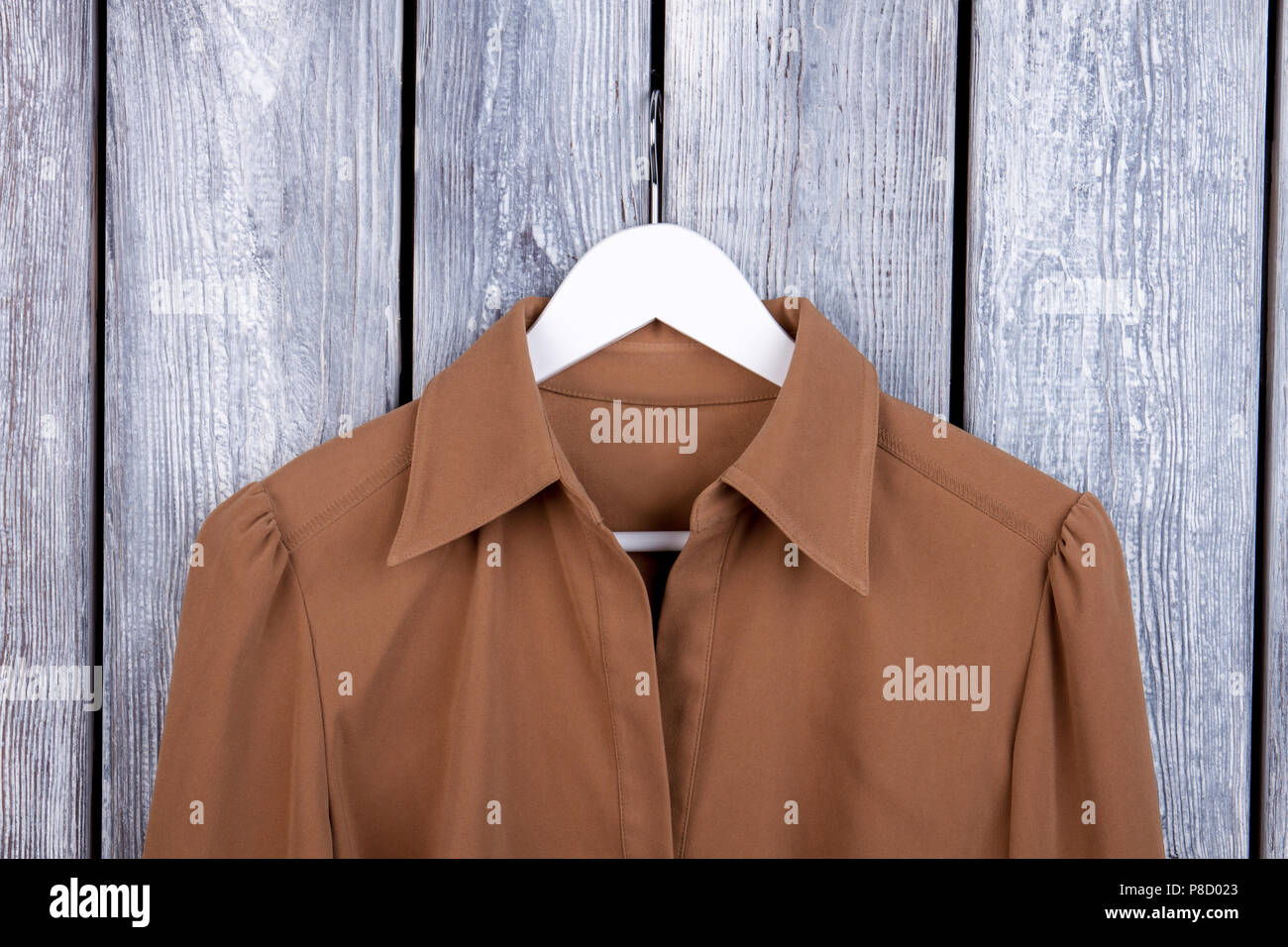 Brown T-shirt With Collars