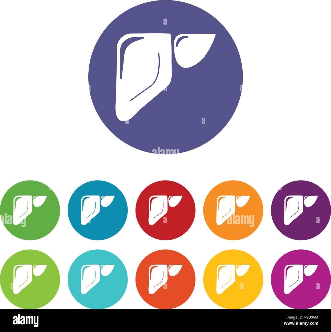 Liver icons set vector color Stock Vector Image & Art - Alamy