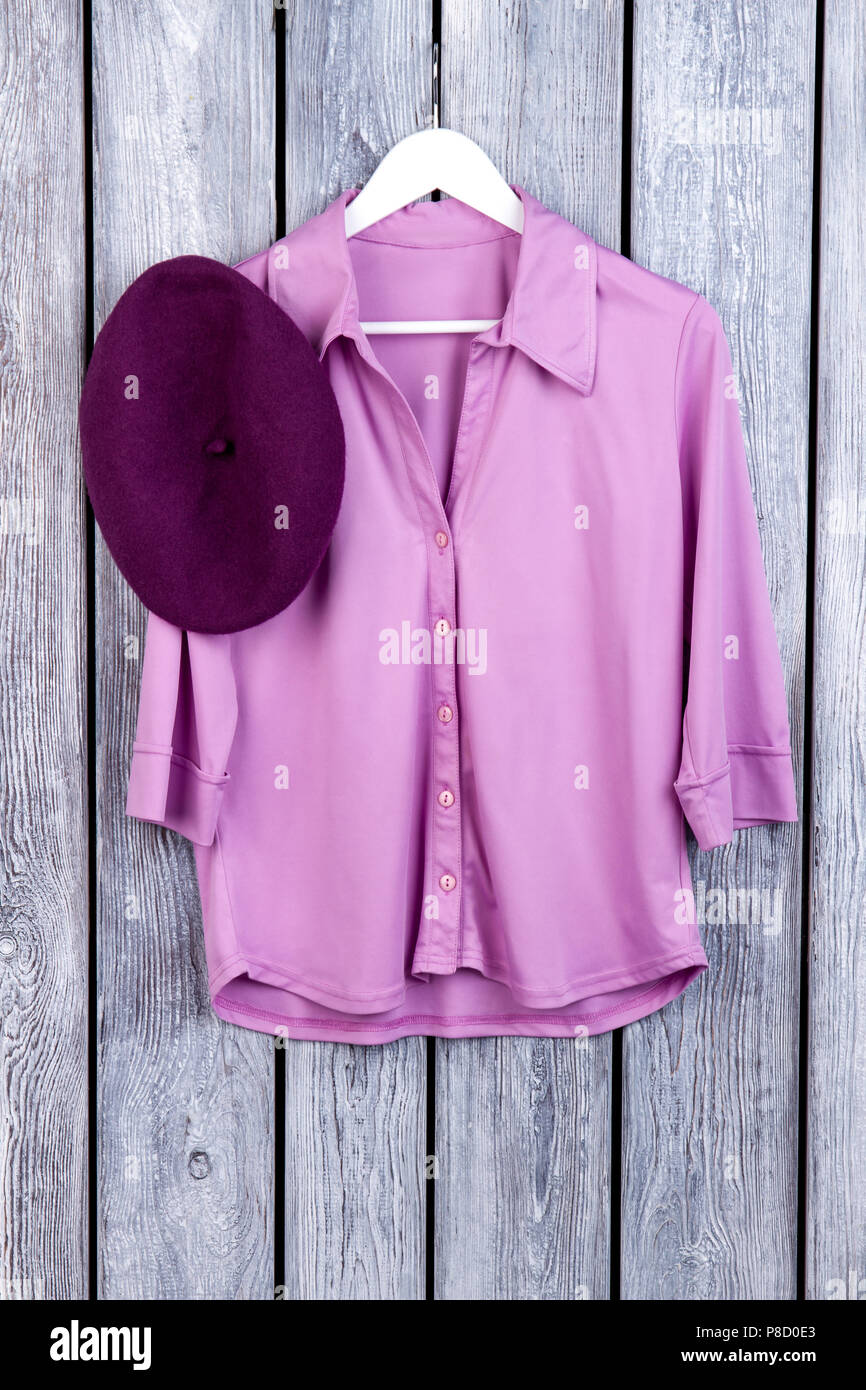 magenta shirt outfit