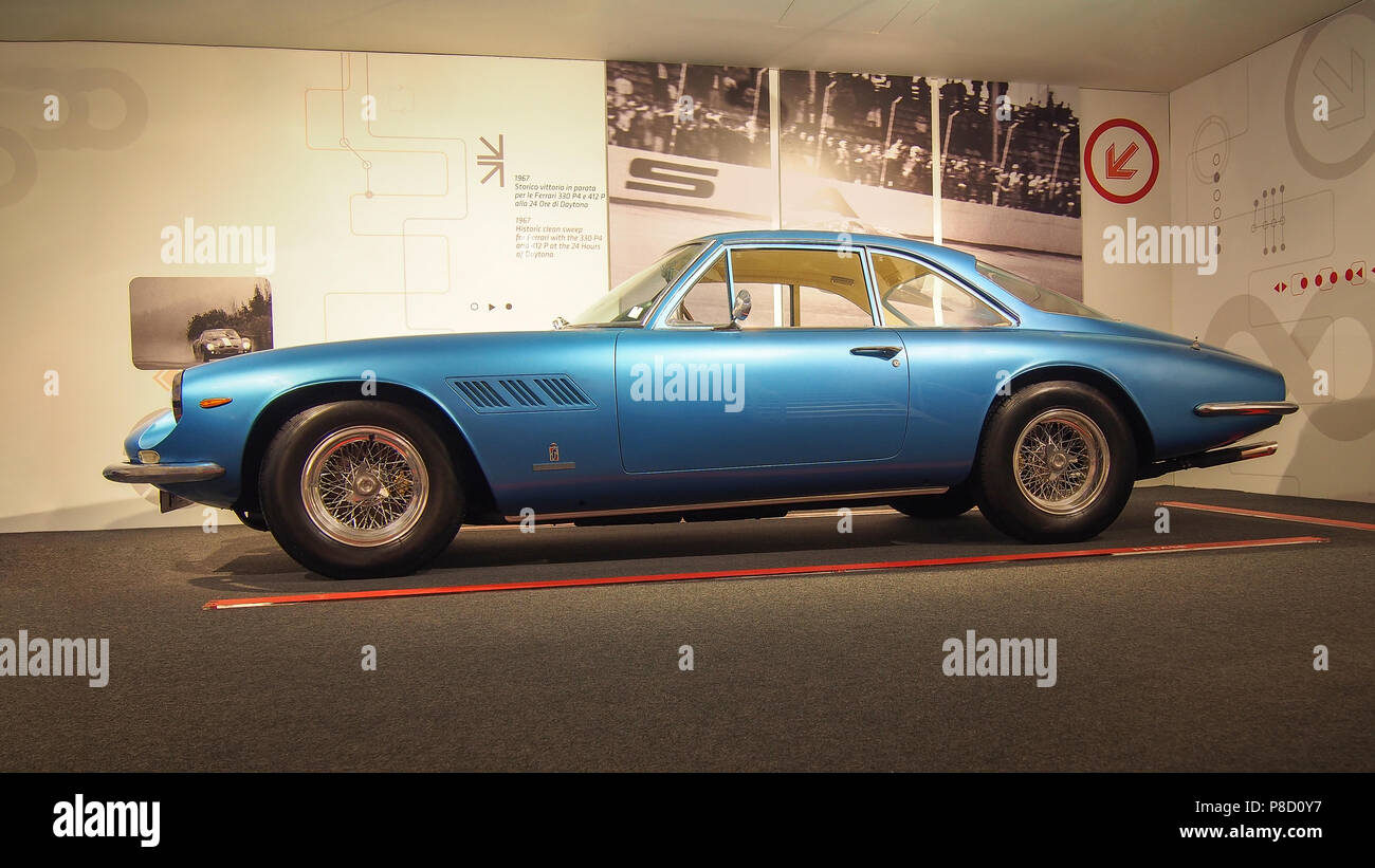 MARANELLO, ITALY-JULY 21, 2017: 1964 Ferrari 500 Superfast in the Ferrari Museum. Stock Photo
