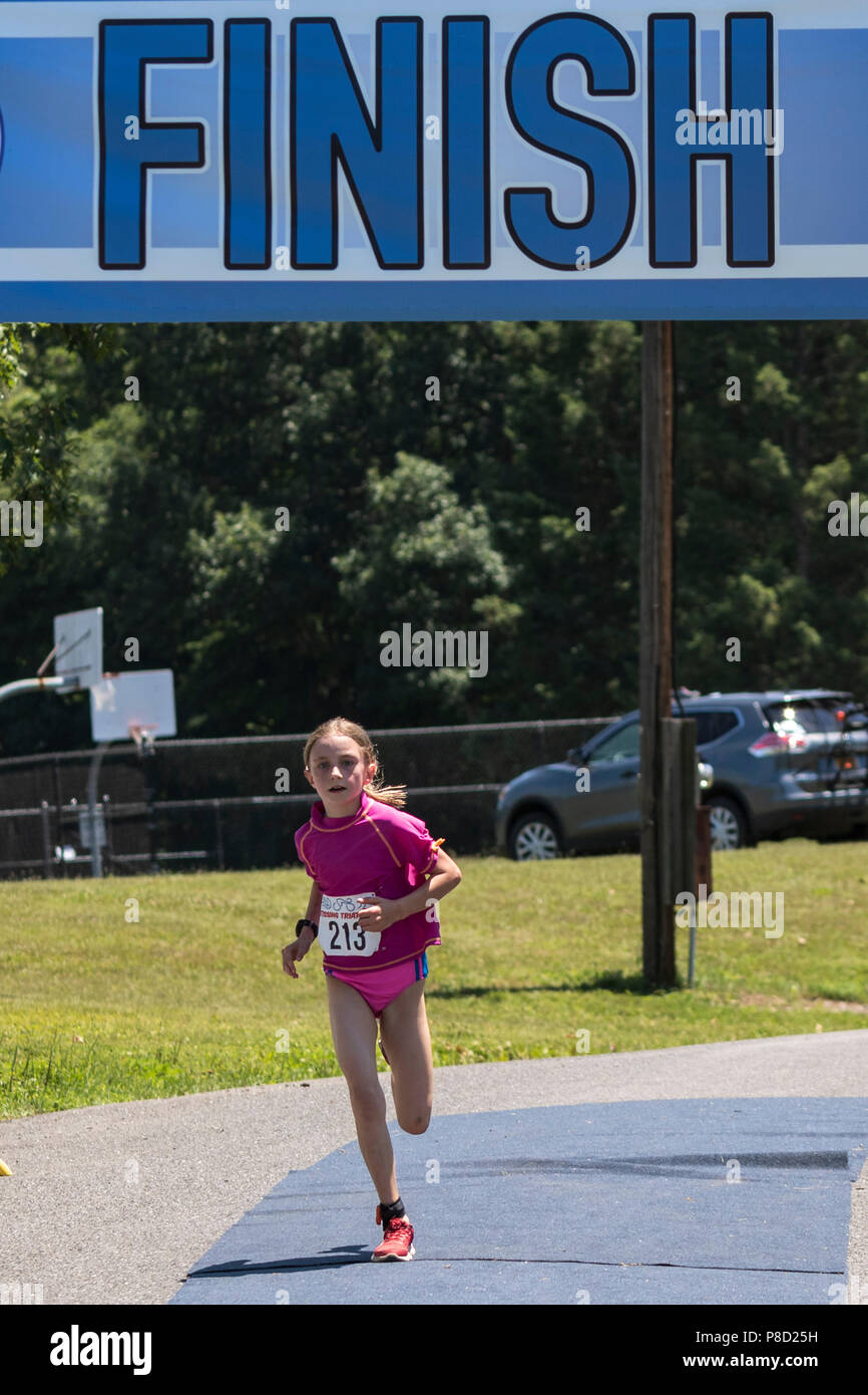 2018 Stissing Kid's Triathlon Stock Photo