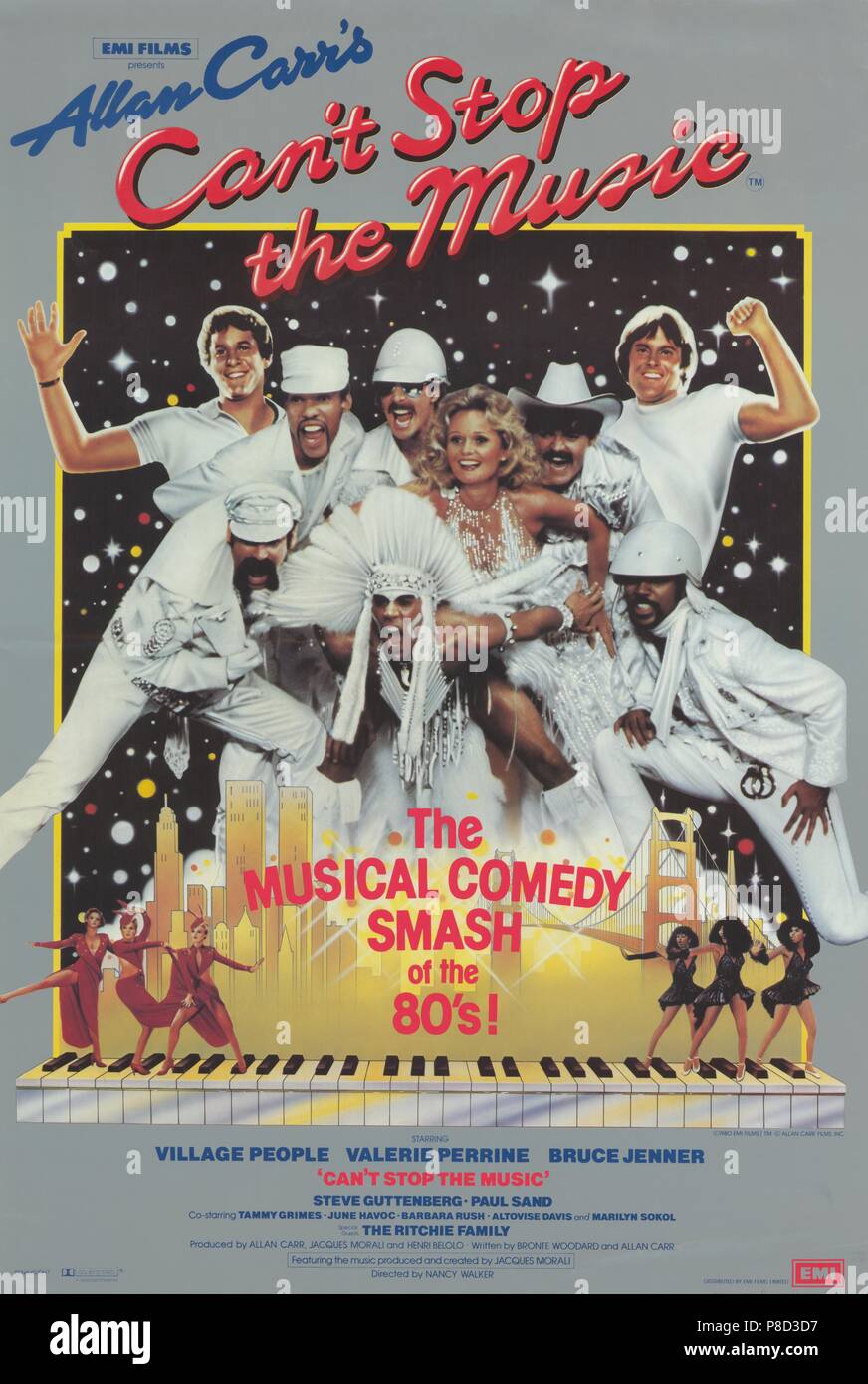 Can't Stop the Music (1982) Village People, Valerie Perrine, Film poster     Date: 1980 Stock Photo