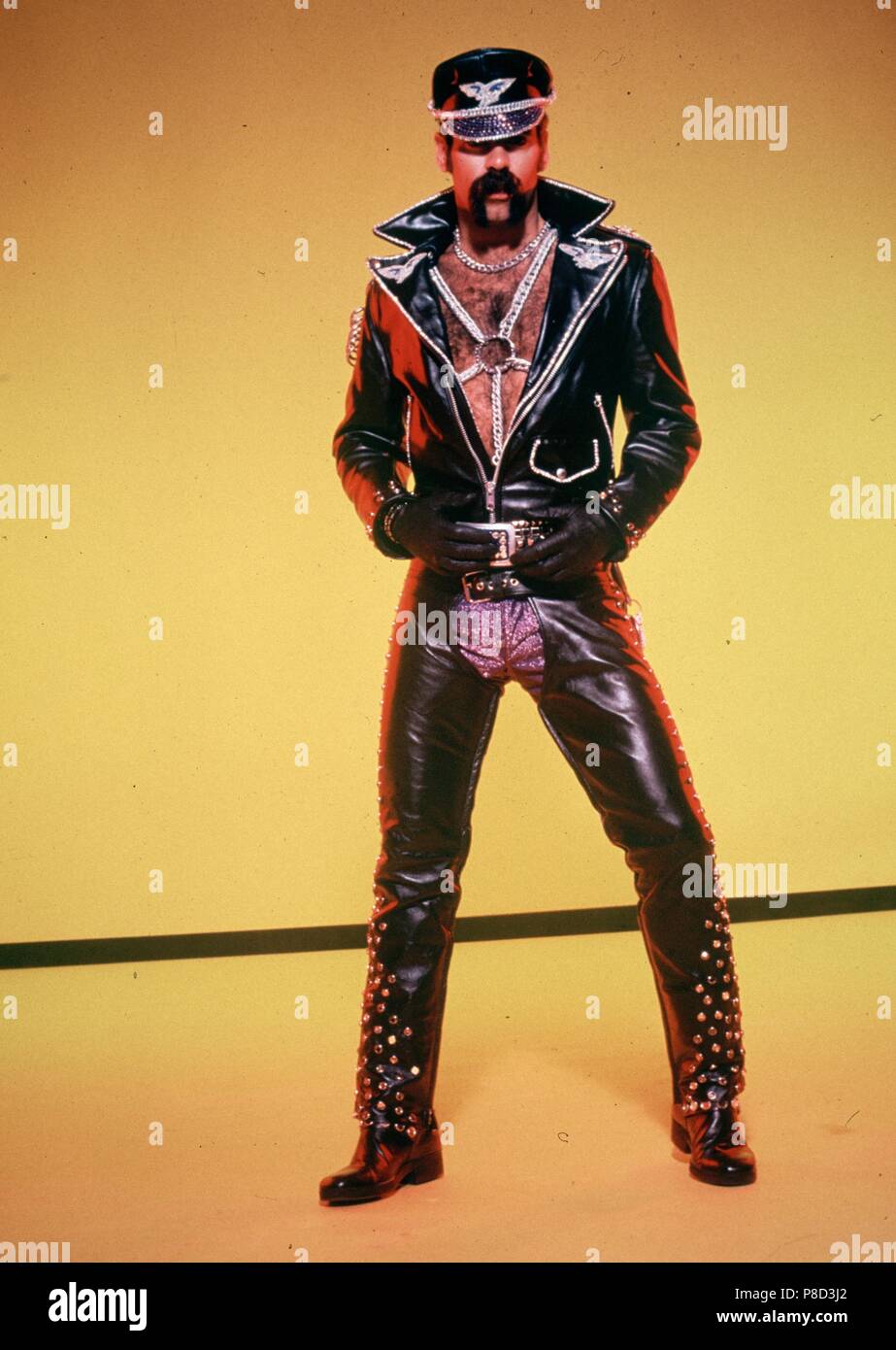 Can't Stop the Music (1982) Village People, Glenn Hughes as the Leatherman     Date: 1980 Stock Photo