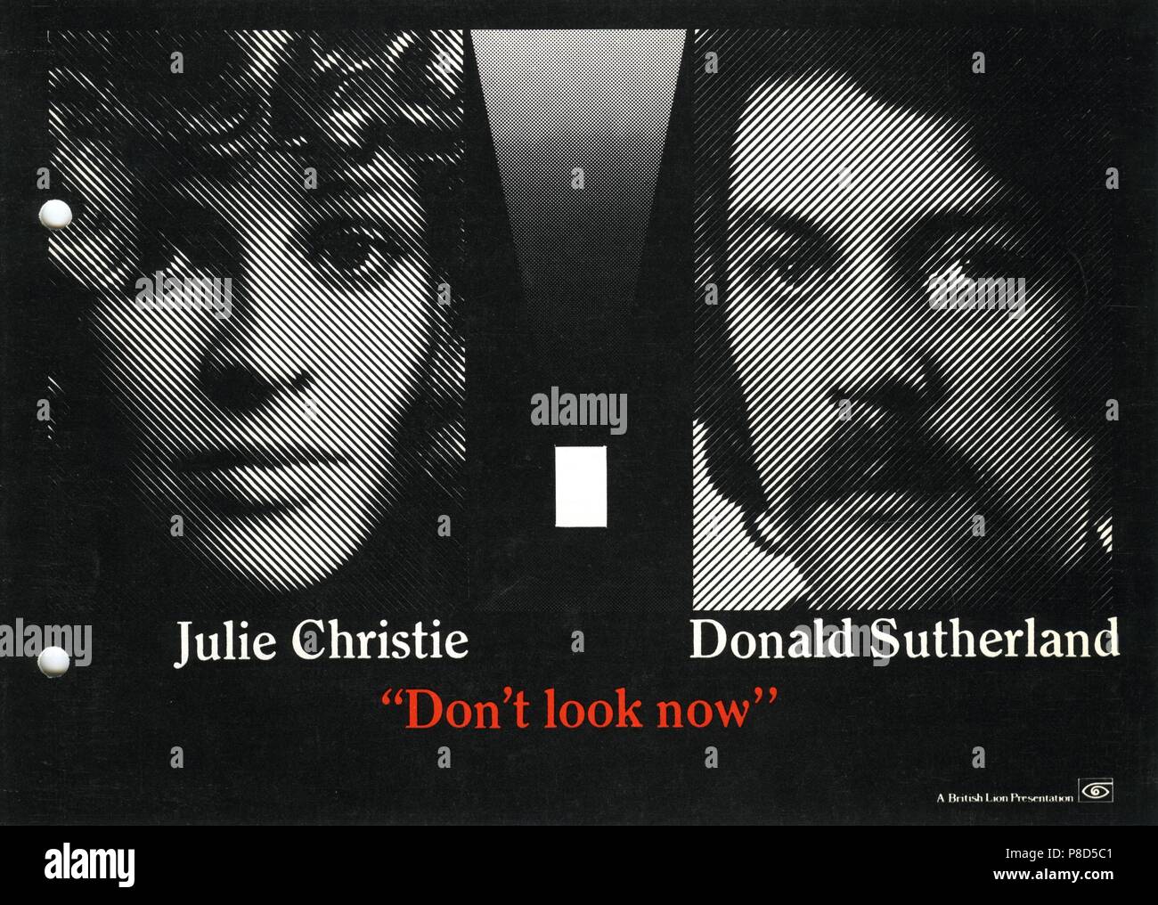Don't Look Now (1973) Donald Sutherland, Julie Christie, Film Poster,     Date: 1973 Stock Photo