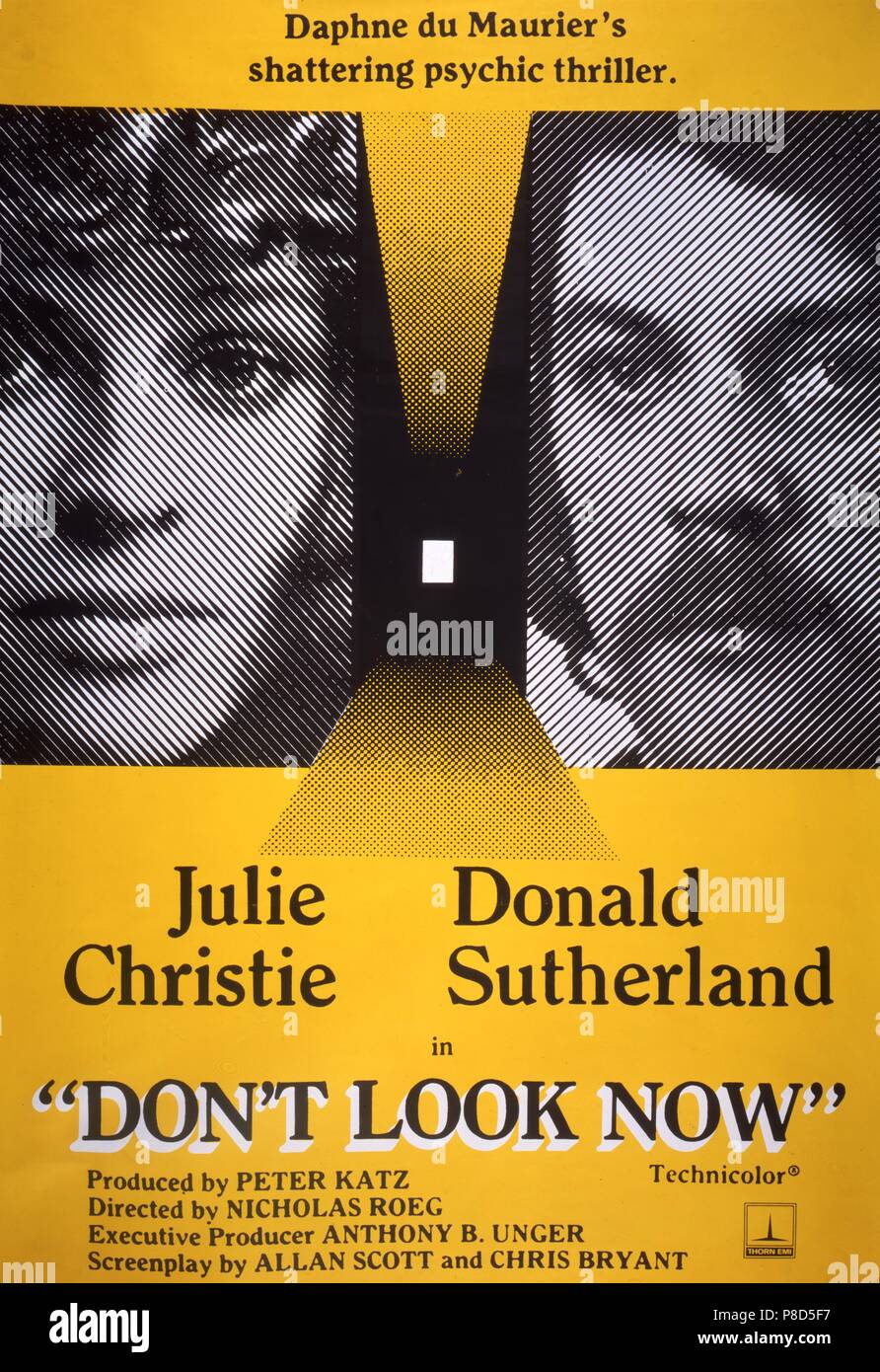 Don't Look Now (1973) Donald Sutherland, Film Poster,     Date: 1973 Stock Photo