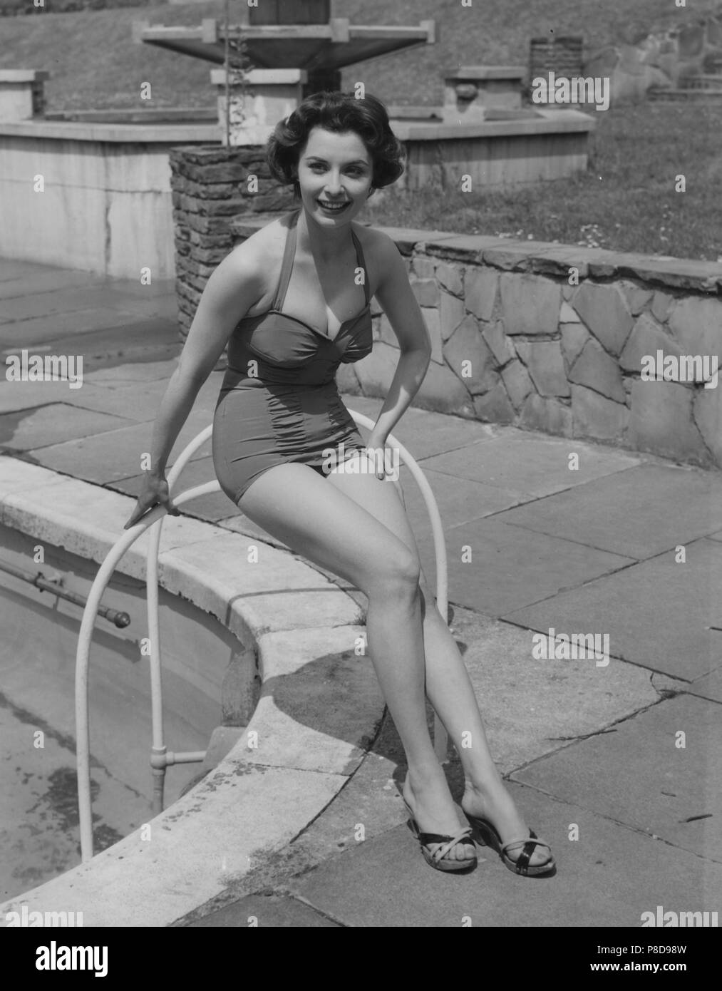 1950s one piece bathing suit