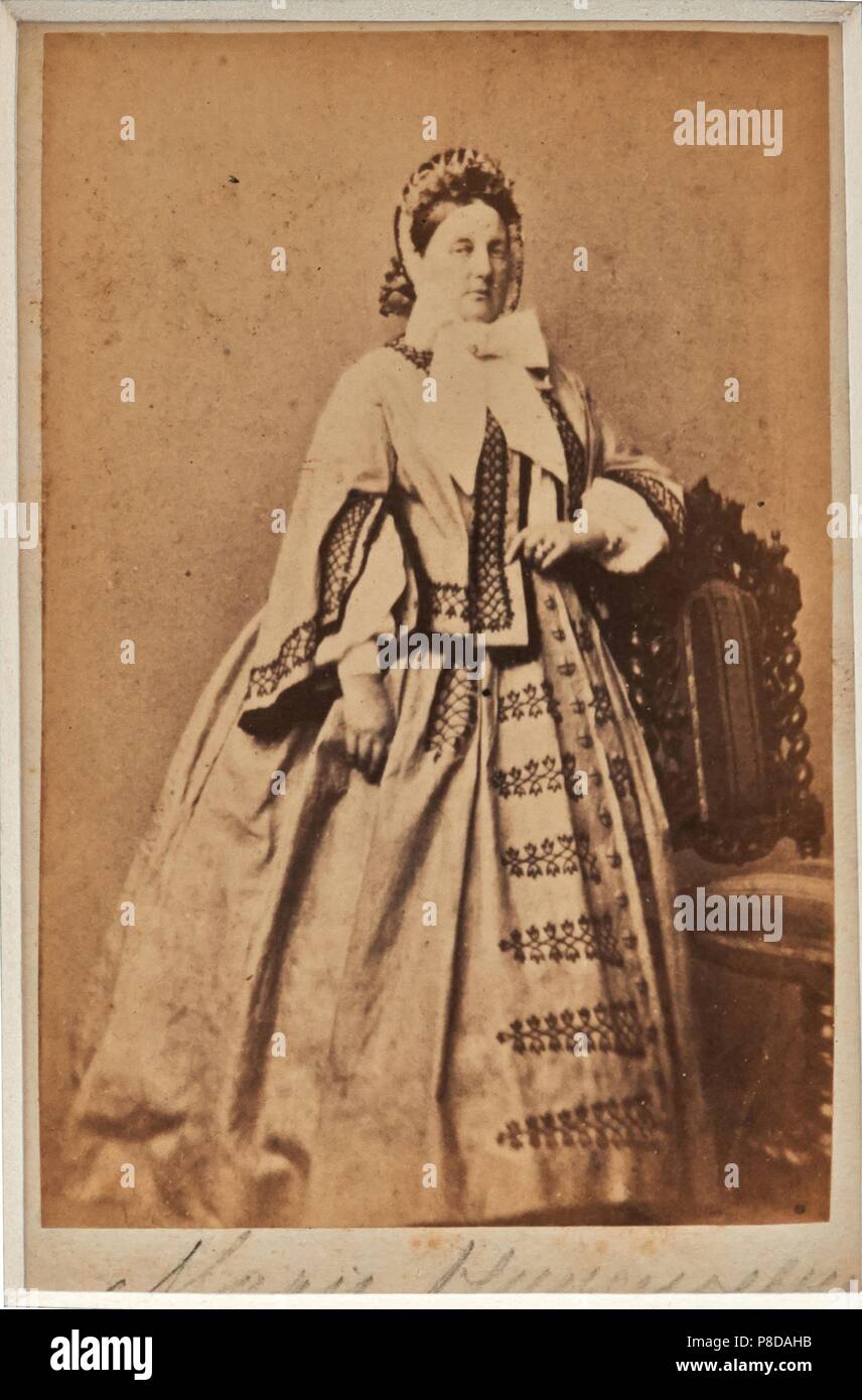 Grand Duchess Maria Nikolaevna of Russia (1819-1876), Duchess of Leuchtenberg. Museum: State Open-air Museum Spasskoye-Lutovinovo. Stock Photo