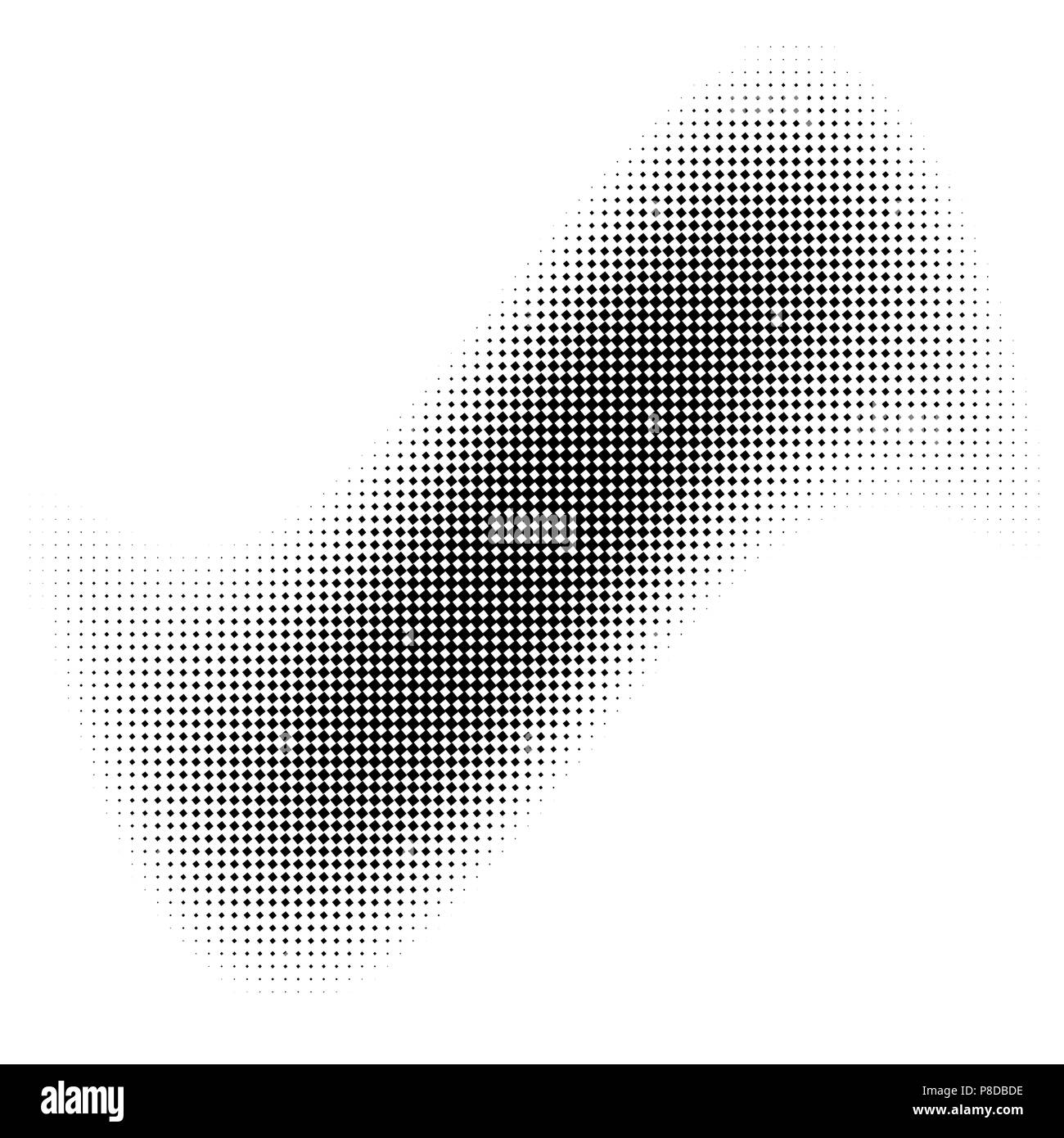 Vector dots halftone. Black dots on white background. texture round. block. square Stock Vector