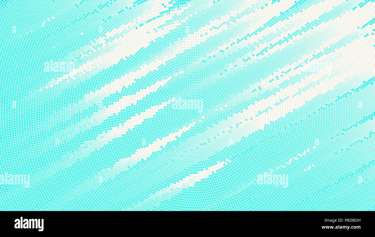 blue background. mosaic. Vector, abstraction. Twisted squares Stock Vector