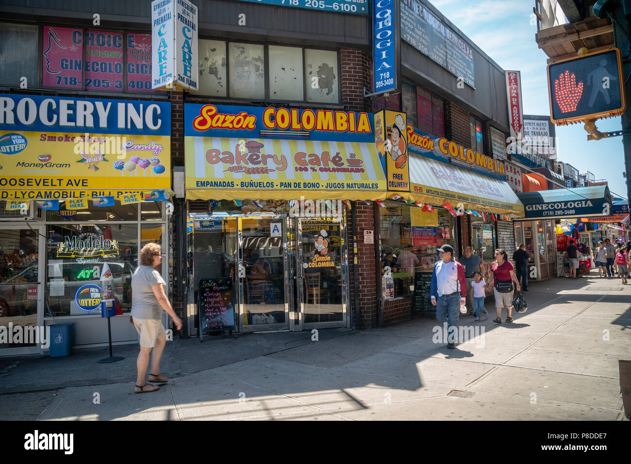 Colombian bakery in the Jackson Heights neighborhood in Queens in New