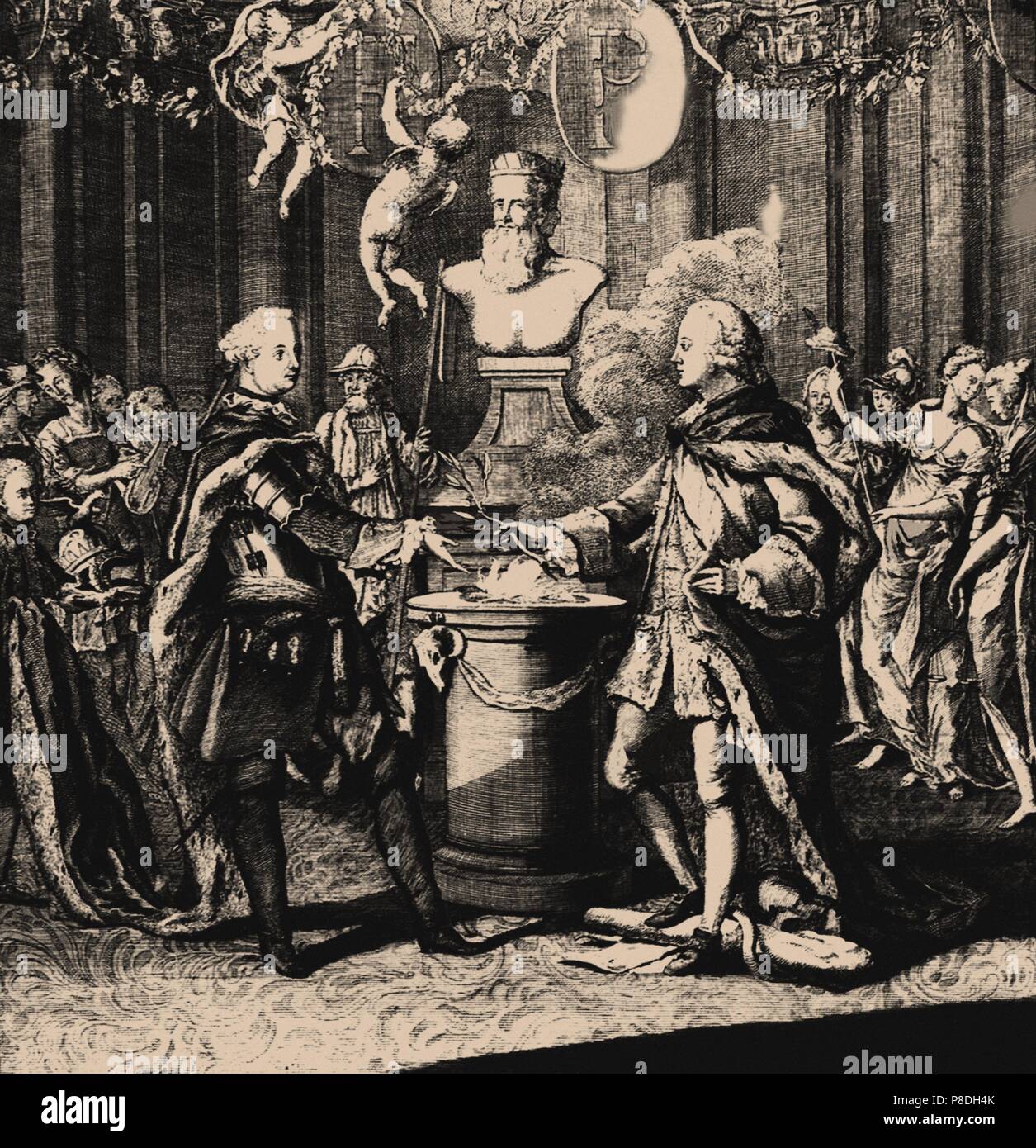 Treaty of Saint Petersburg, 1762. Alliance between King Frederick II the Great and Emperor Peter III of Russia. Museum: Russian State Historical Library, ...
