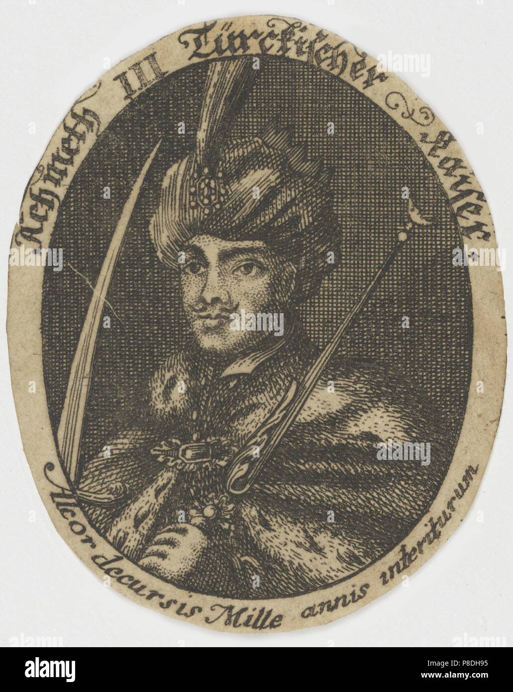 Sultan Ahmed III (1673-1736). Museum: PRIVATE COLLECTION Stock Photo ...