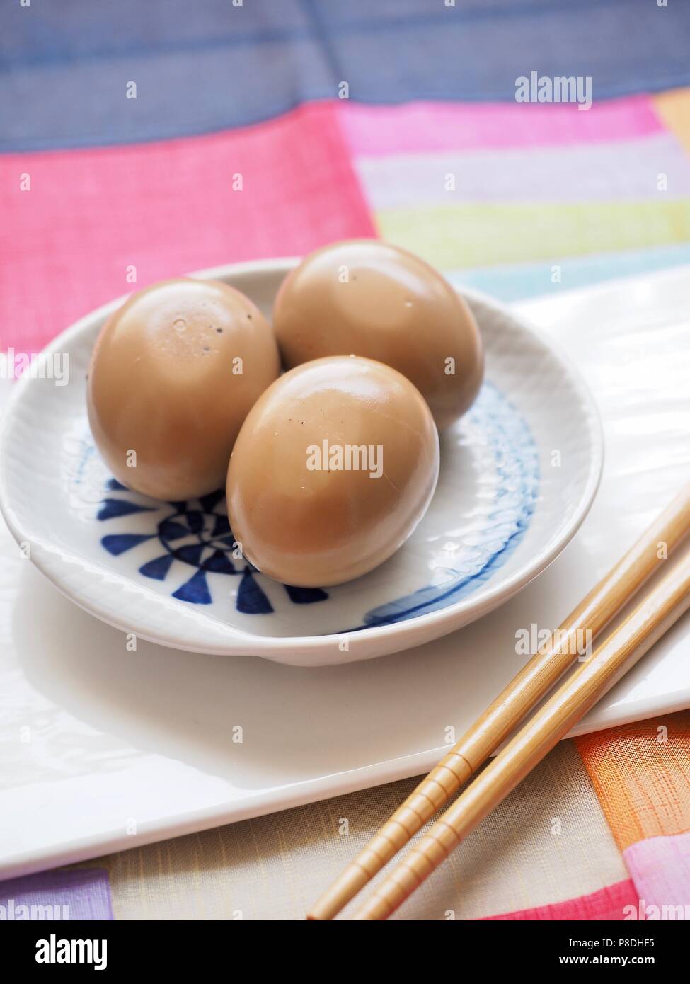 Korean food Soy Sauce Braised egg, Jangjorim Stock Photo Alamy