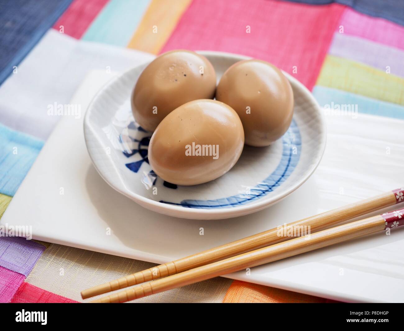 Taken in studio Korean food Soy Sauce Braised egg, Jangjorim Stock