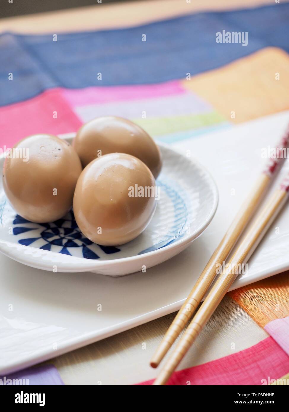 Taken in studio Korean food Soy Sauce Braised egg, Jangjorim Stock