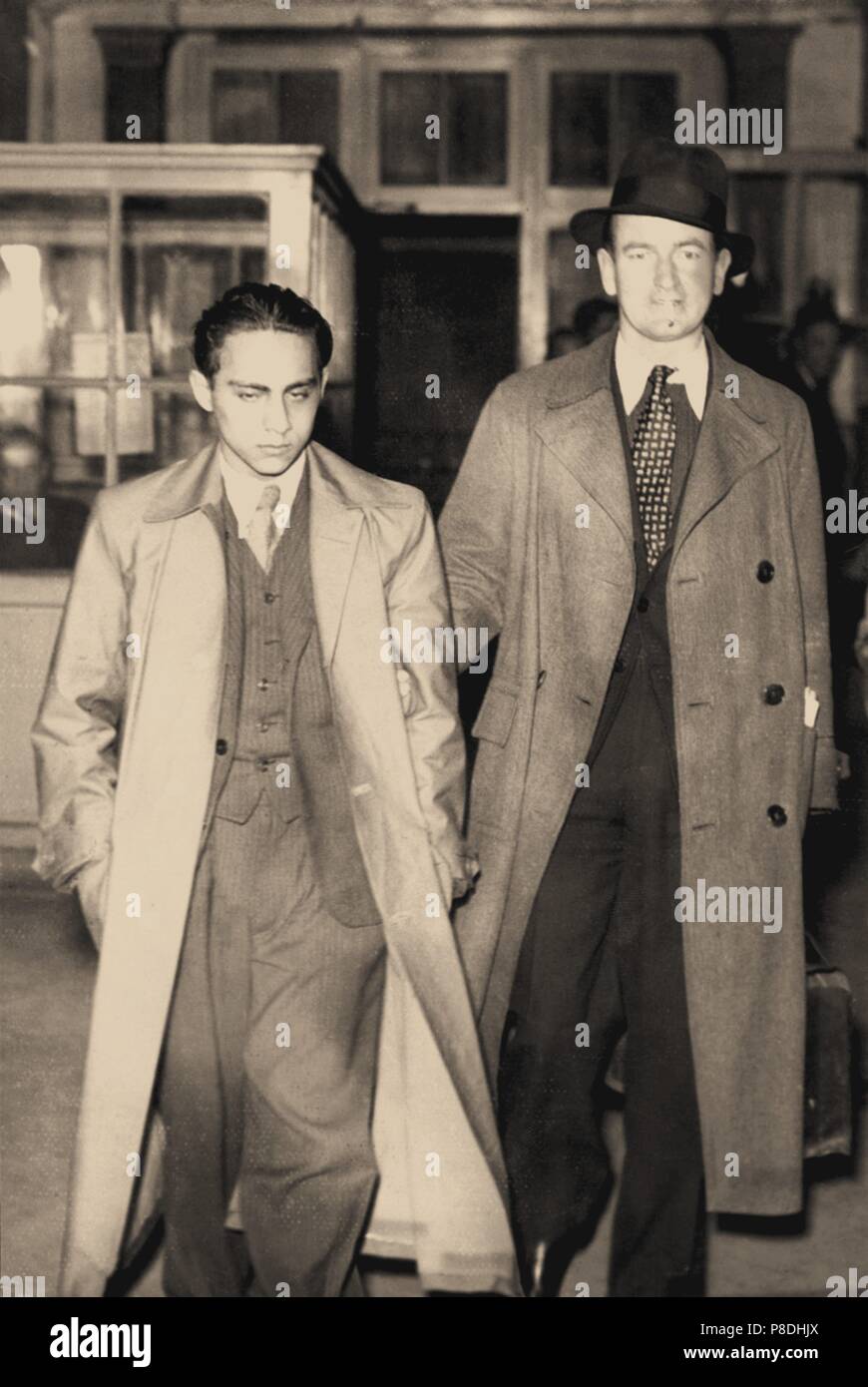 Herschel Grynszpan after his arrest. Museum: PRIVATE COLLECTION. Stock Photo