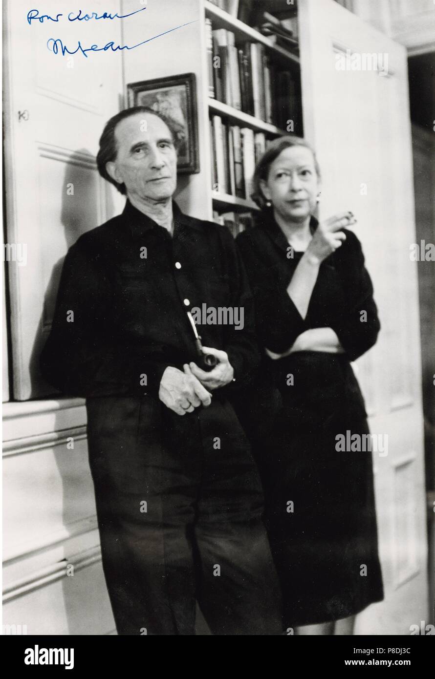 Marcel and Alexina 'Teeny' Duchamp. Museum: PRIVATE COLLECTION. Stock Photo