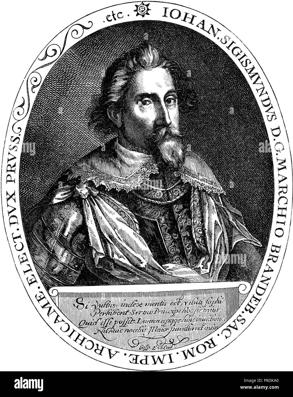 Portrait of John Sigismund (1572-1619), Elector of Brandenburg, Duke of Prussia. Museum: PRIVATE COLLECTION. Stock Photo