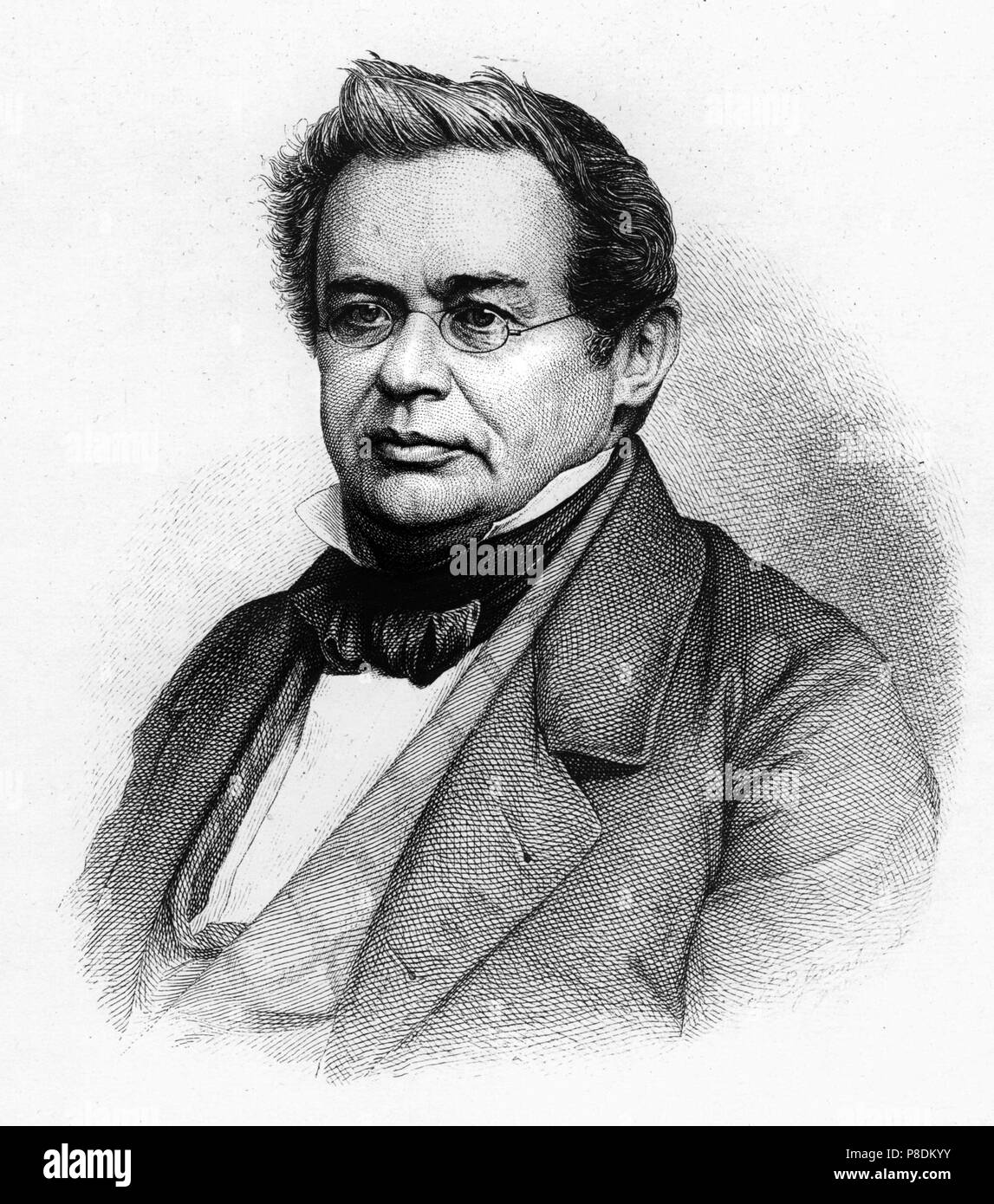 Portrait of the physicist Heinrich Friedrich Emil Lenz (1804-1865). Museum: PRIVATE COLLECTION. Stock Photo