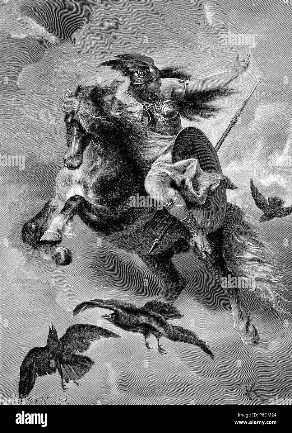 Ride of the Valkyrie. Museum: PRIVATE COLLECTION. Stock Photo