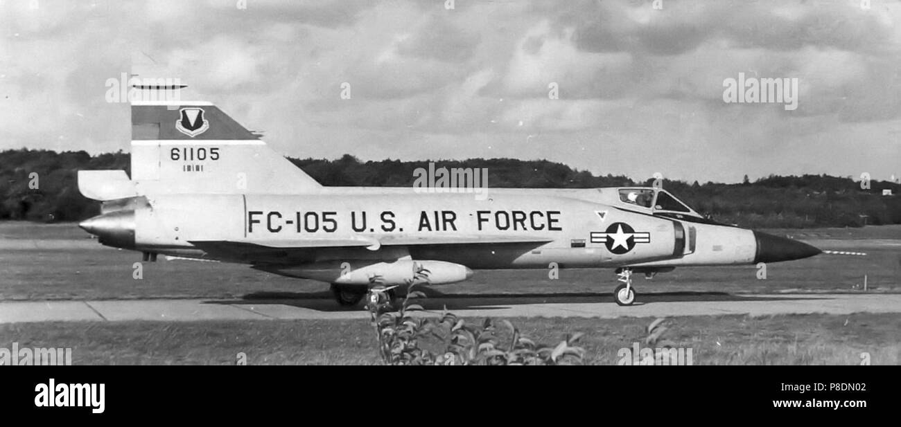 525th Fighter-Interceptor Squadron Convair F-102 Delta Dagge 56-1105 AD. Stock Photo