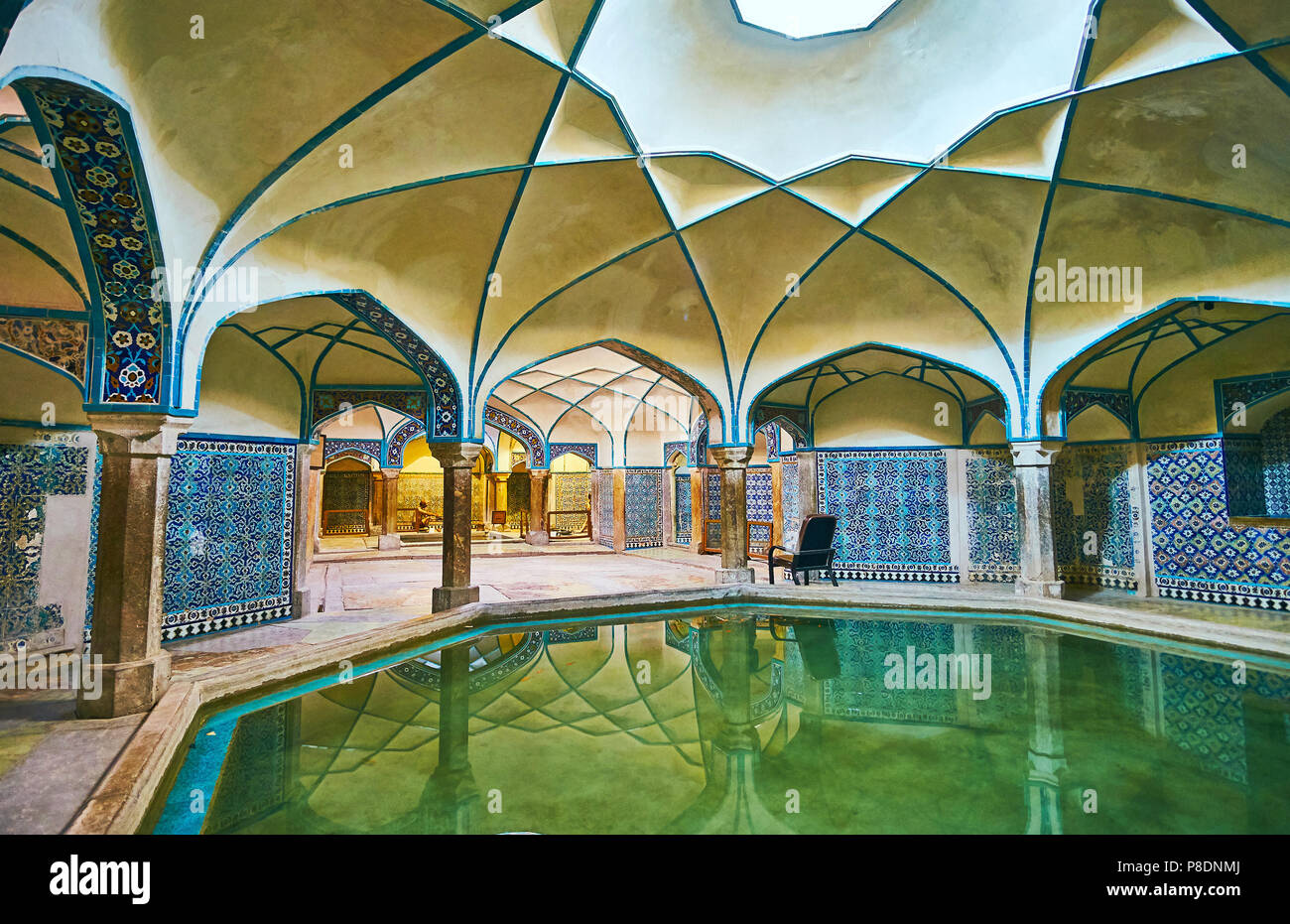 KERMAN, IRAN OCTOBER 15, 2017 Ganjali Khan Hammam (bathhouse) boasts