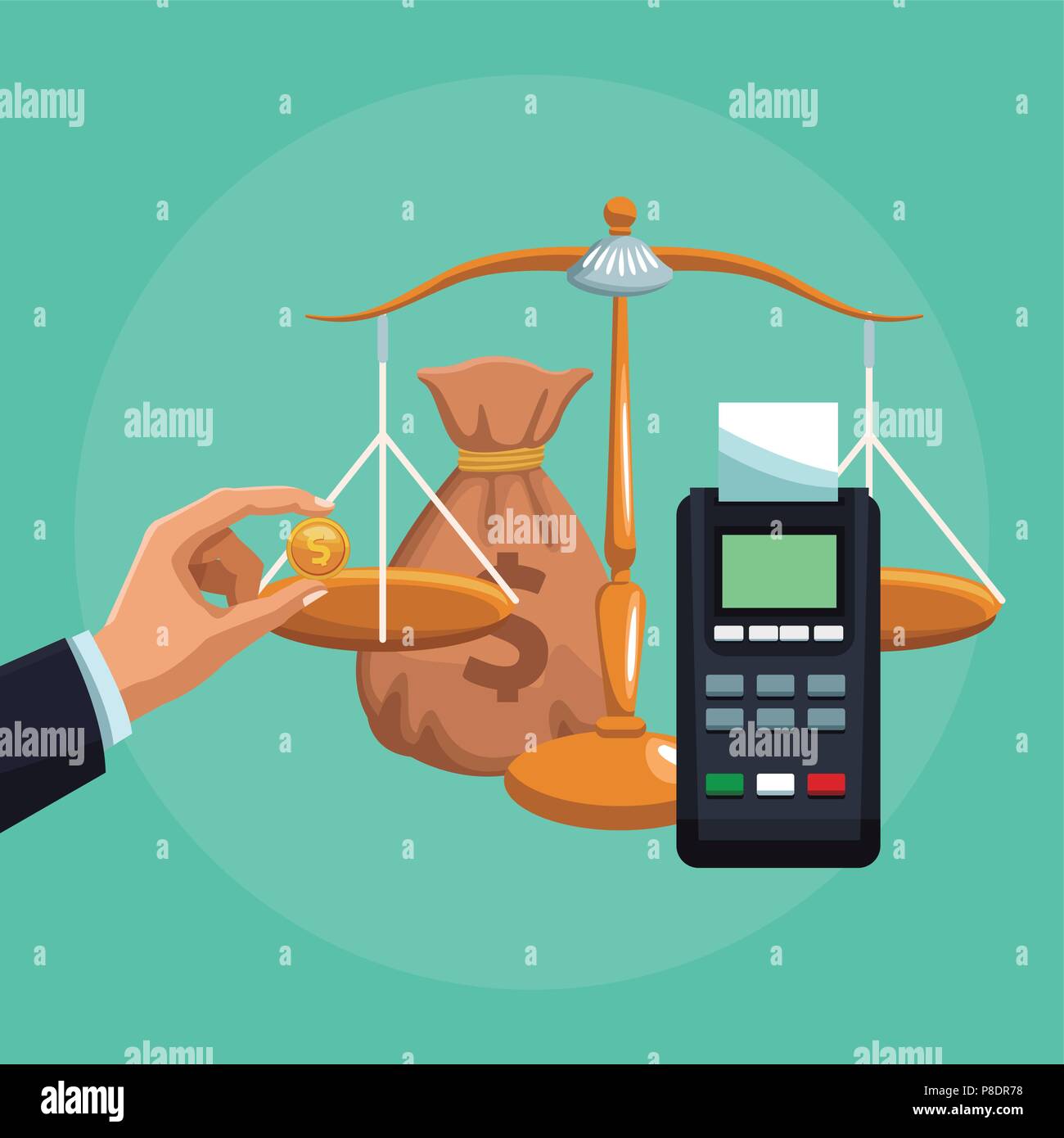 Dataphone electronic transaction Stock Vector Image & Art - Alamy