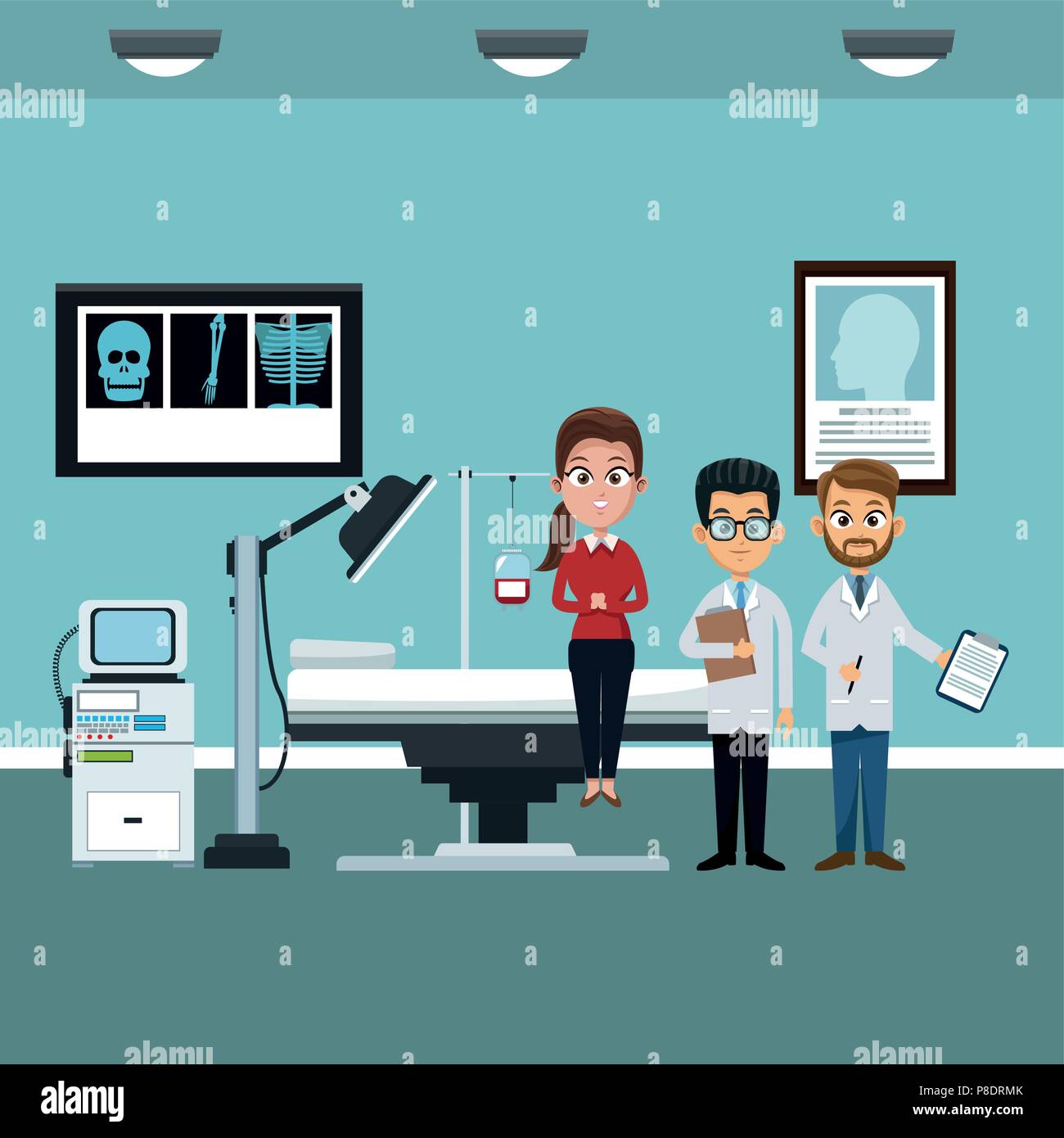 Doctors office cartoon Stock Vector Image & Art Alamy