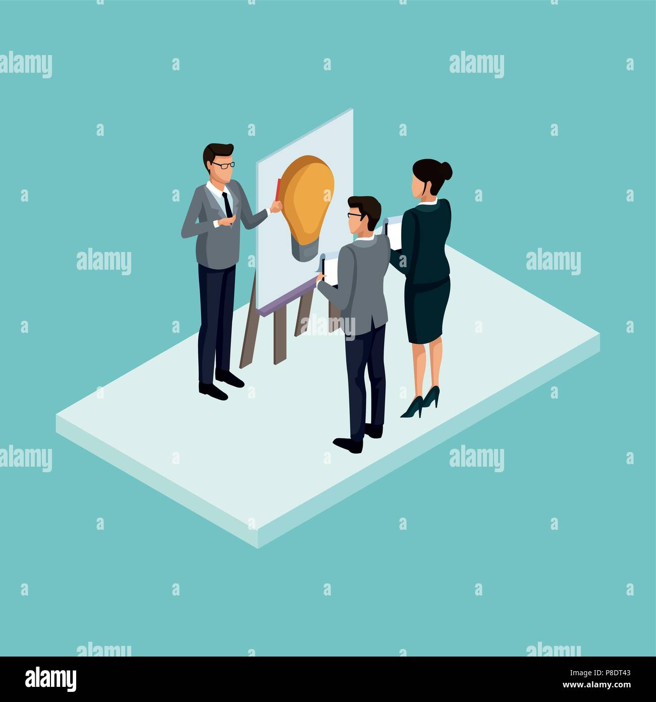Business isometric people Stock Vector Image & Art - Alamy